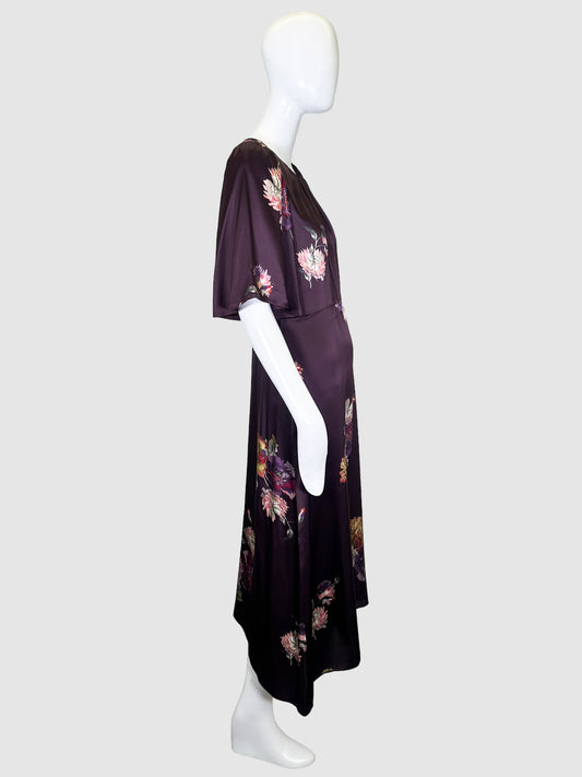 Rebecca Taylor Floral Silky Dress - Size 6