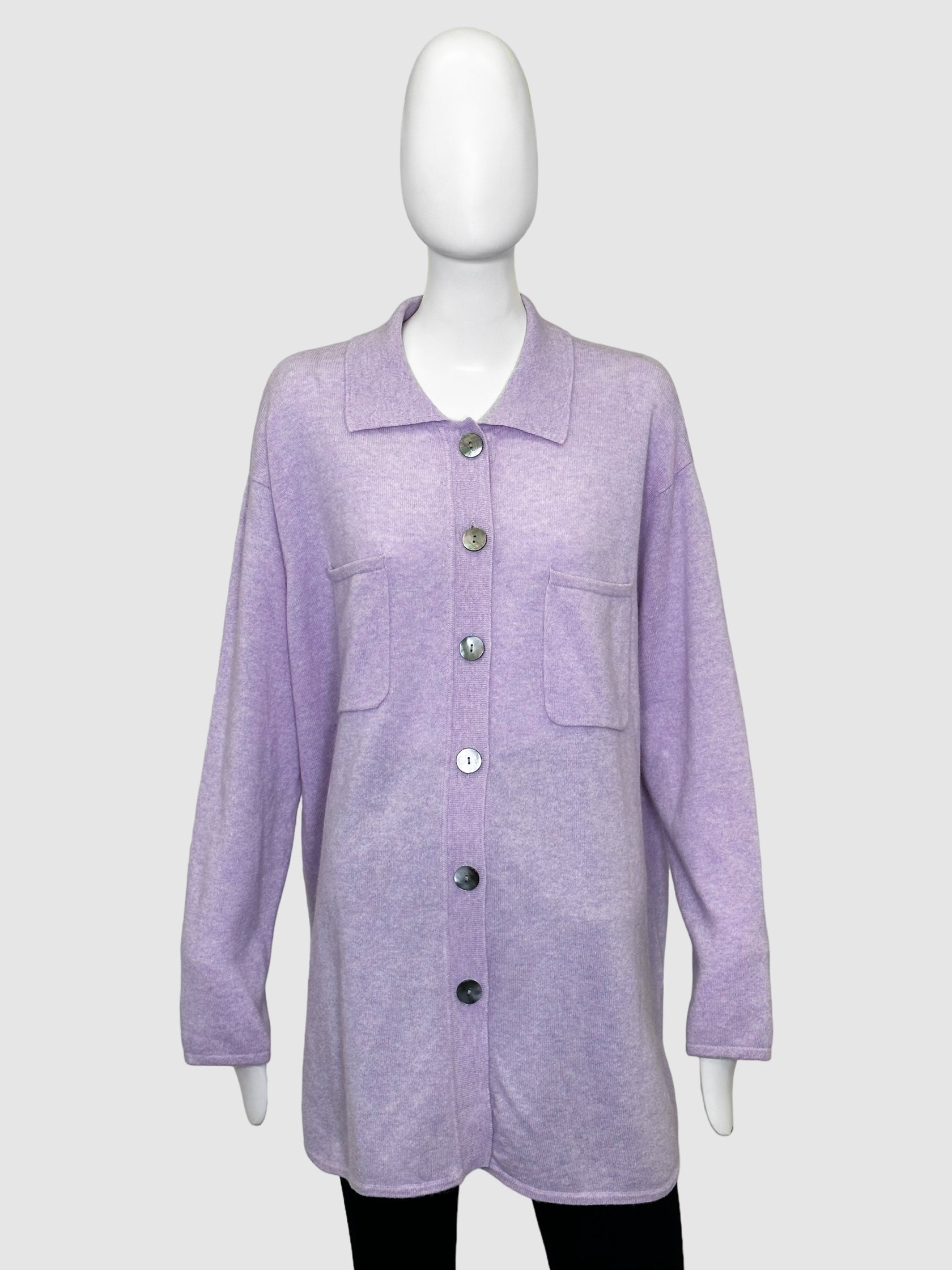 Brodie Collared Button Down Cardigan - Size L