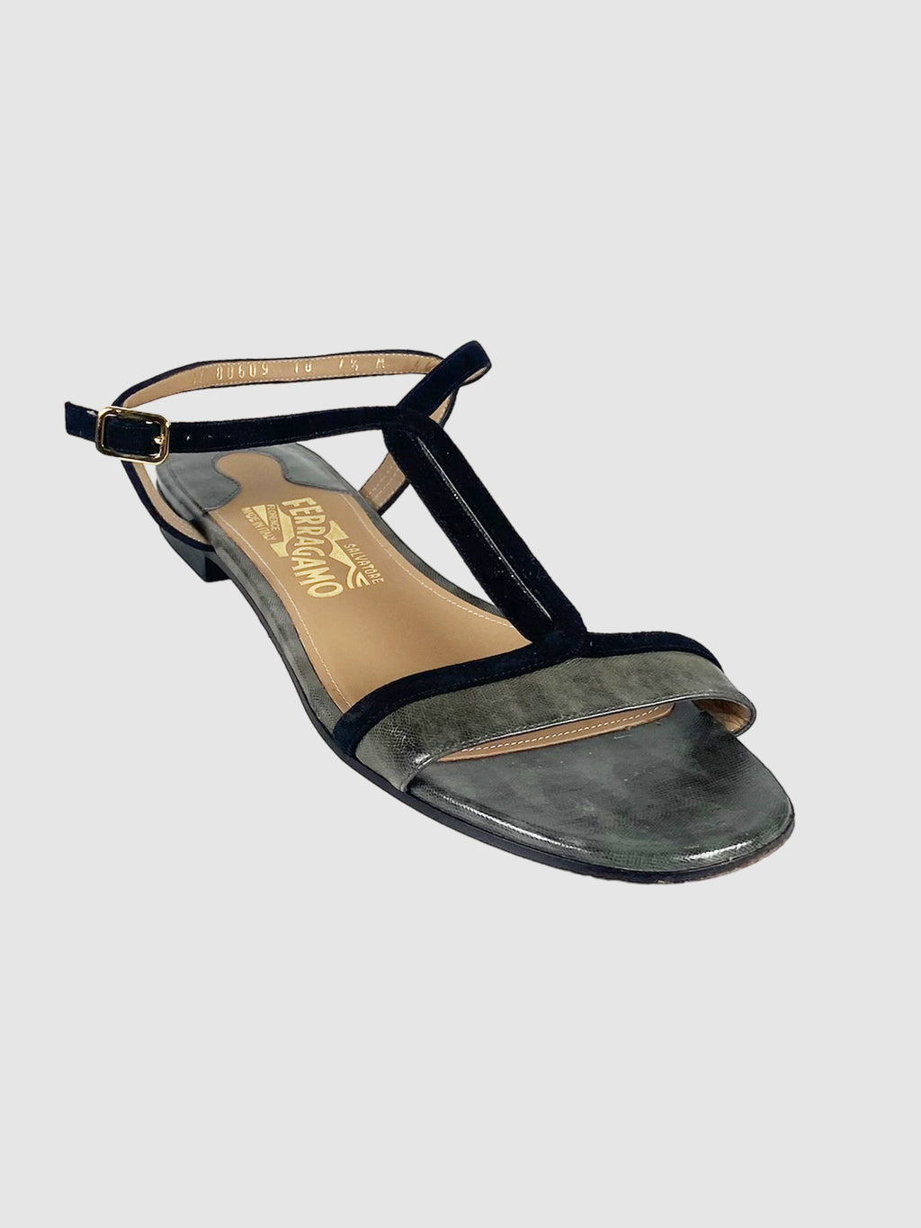 Salvatore Ferragamo Leather Sandal - Size 7.5