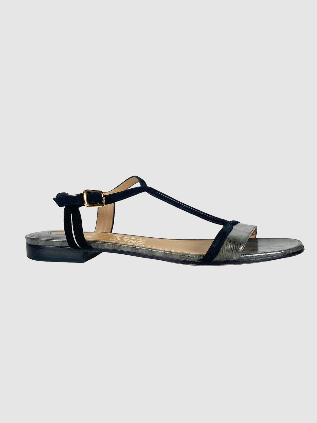 Salvatore Ferragamo Leather Sandal - Size 7.5