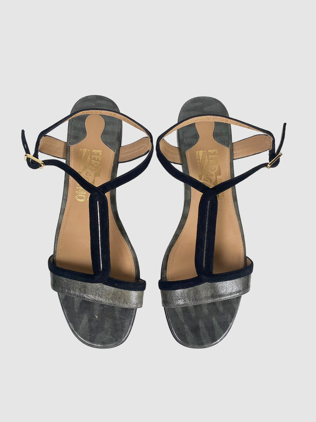 Salvatore Ferragamo Leather Sandal - Size 7.5