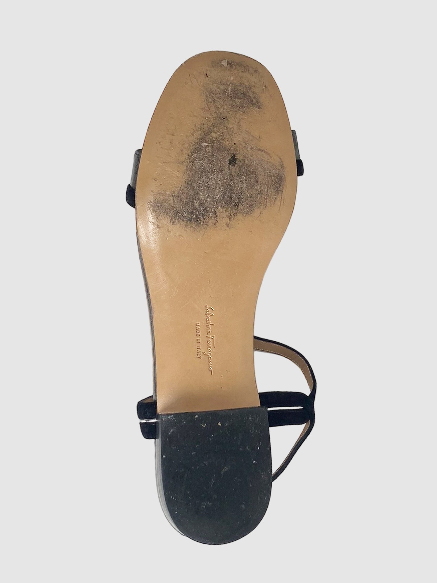 Salvatore Ferragamo Leather Sandal - Size 7.5