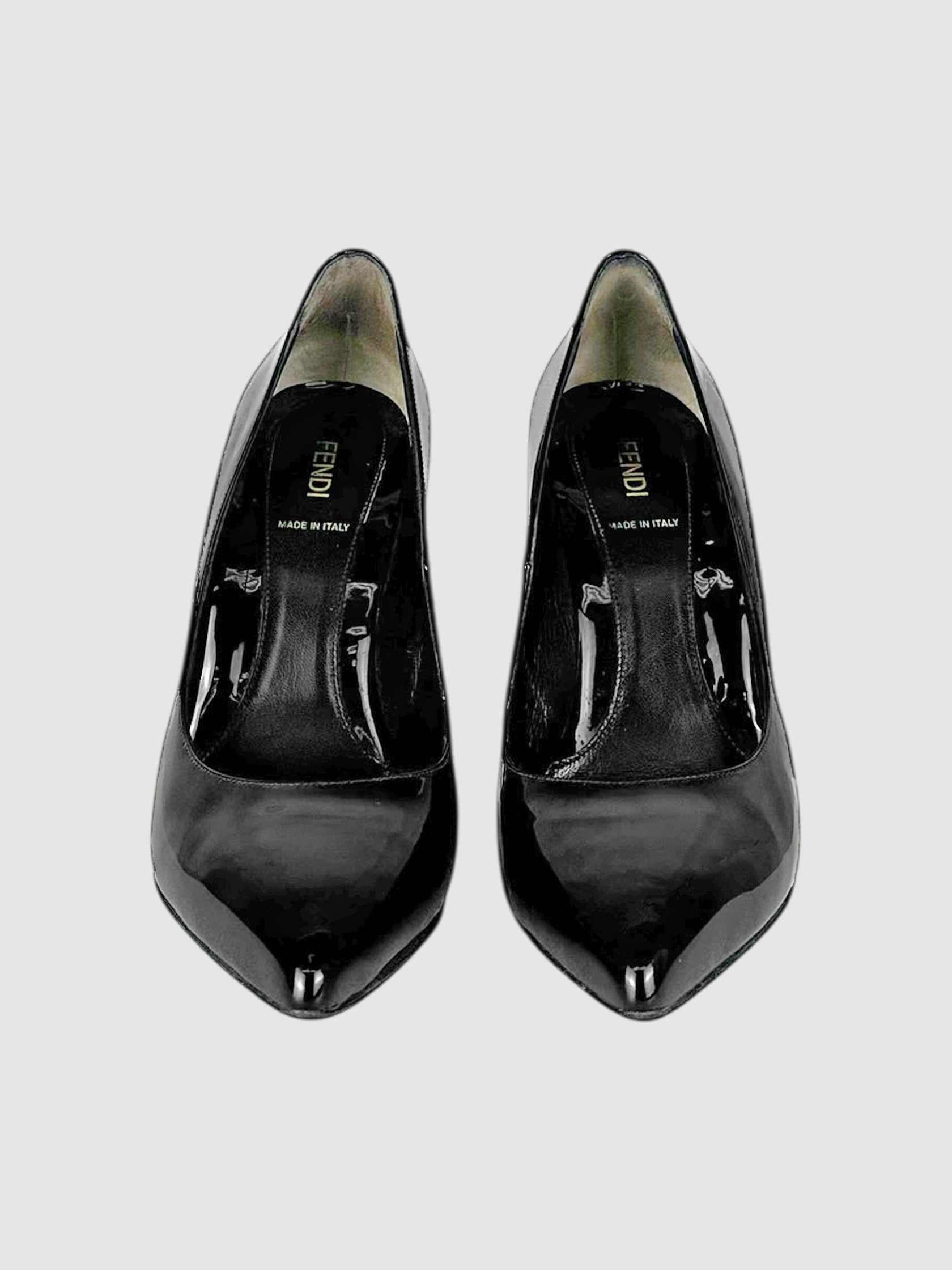 Leather Diamond Pumps