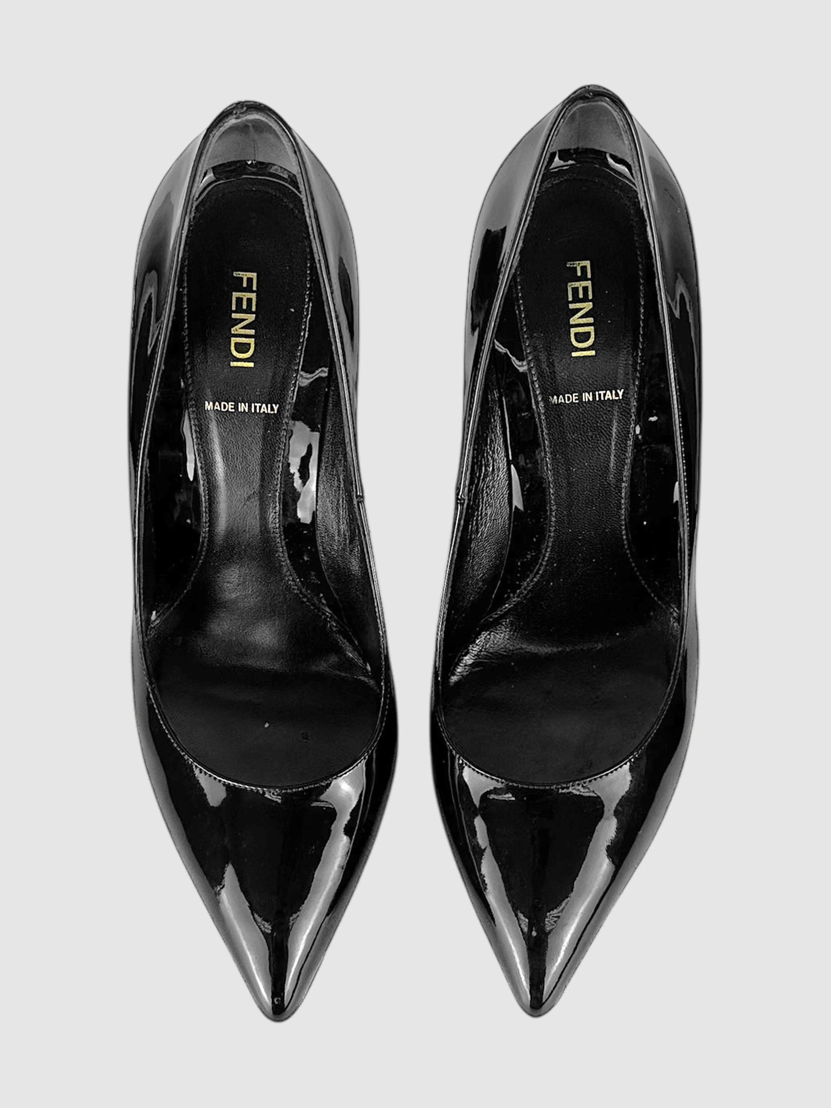 Leather Diamond Pumps