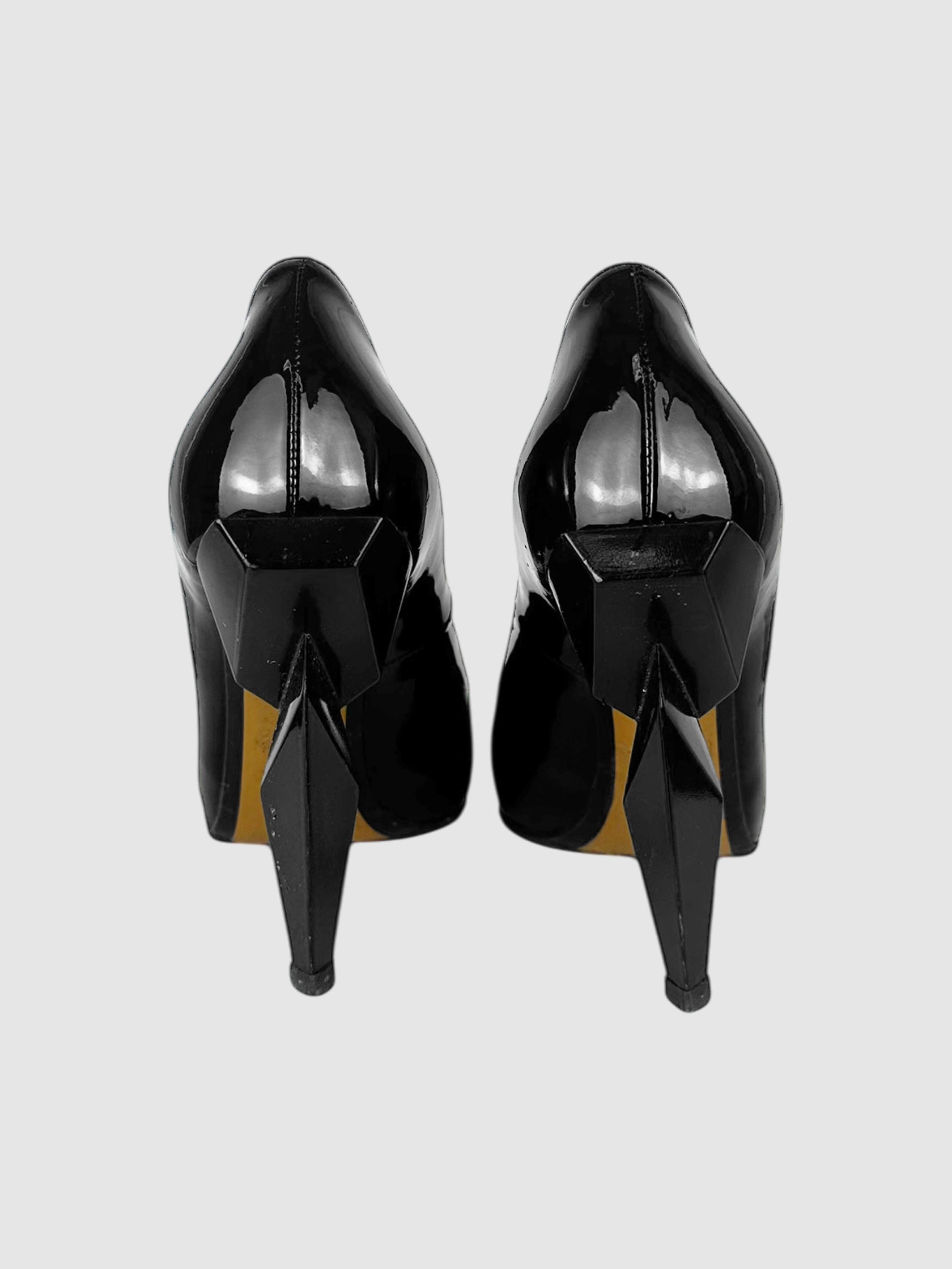 Leather Diamond Pumps