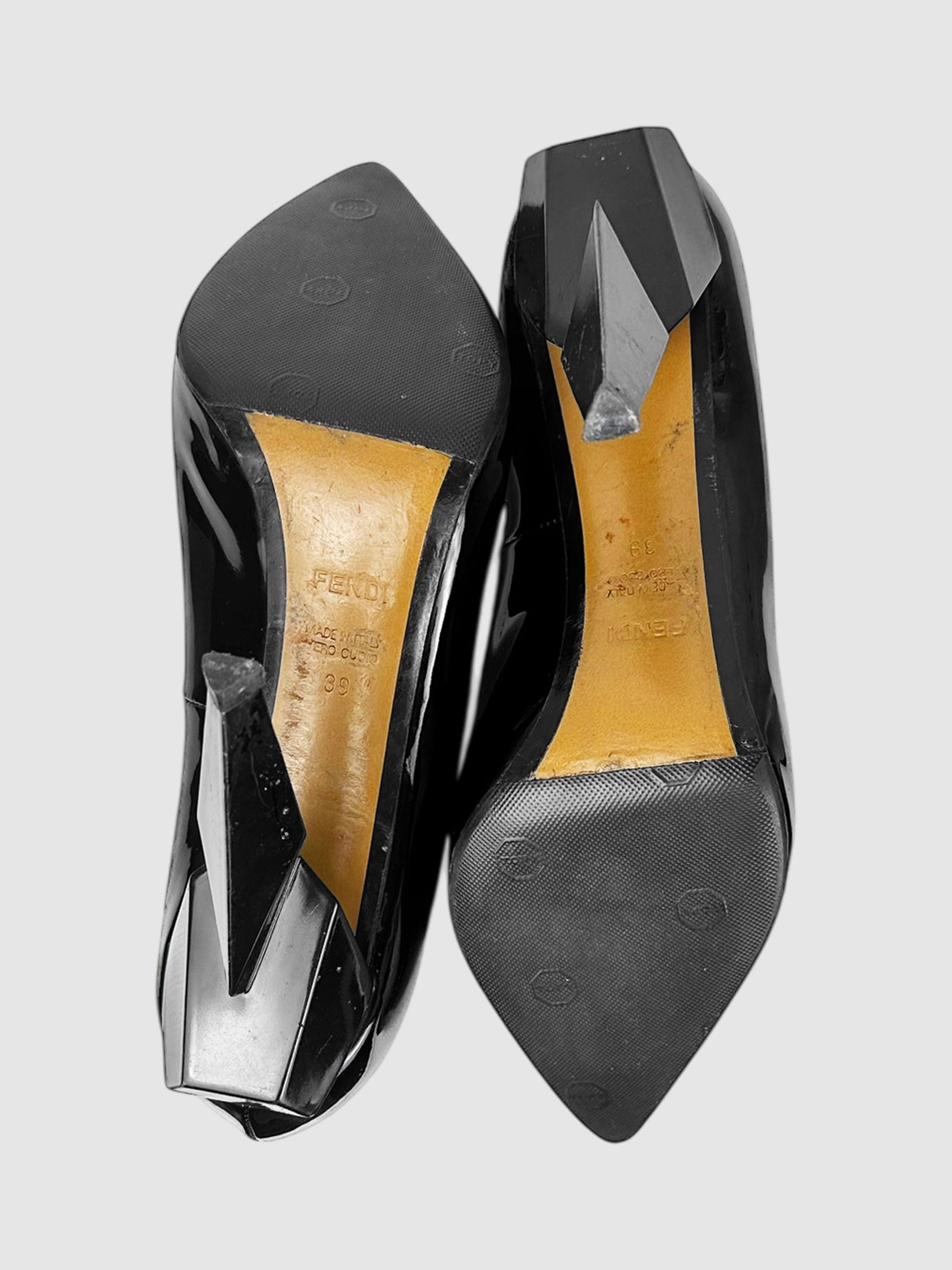 Leather Diamond Pumps