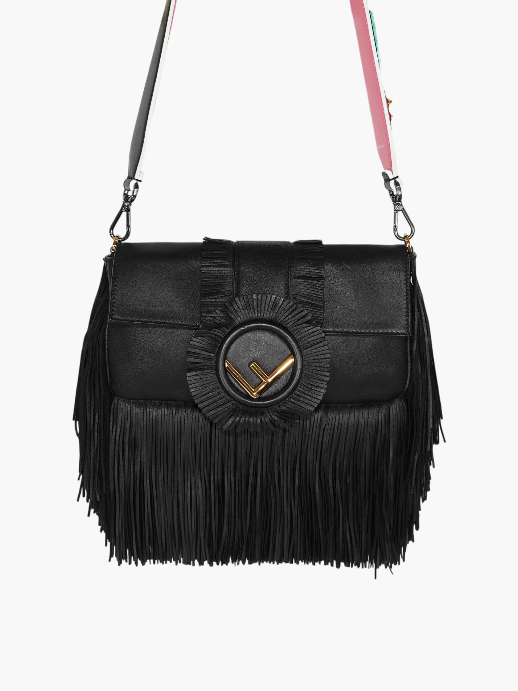 Fringed Baguette Bag