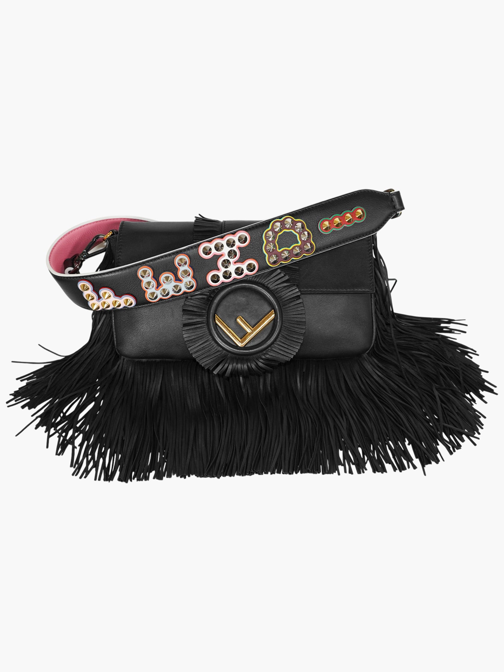 Fringed Baguette Bag