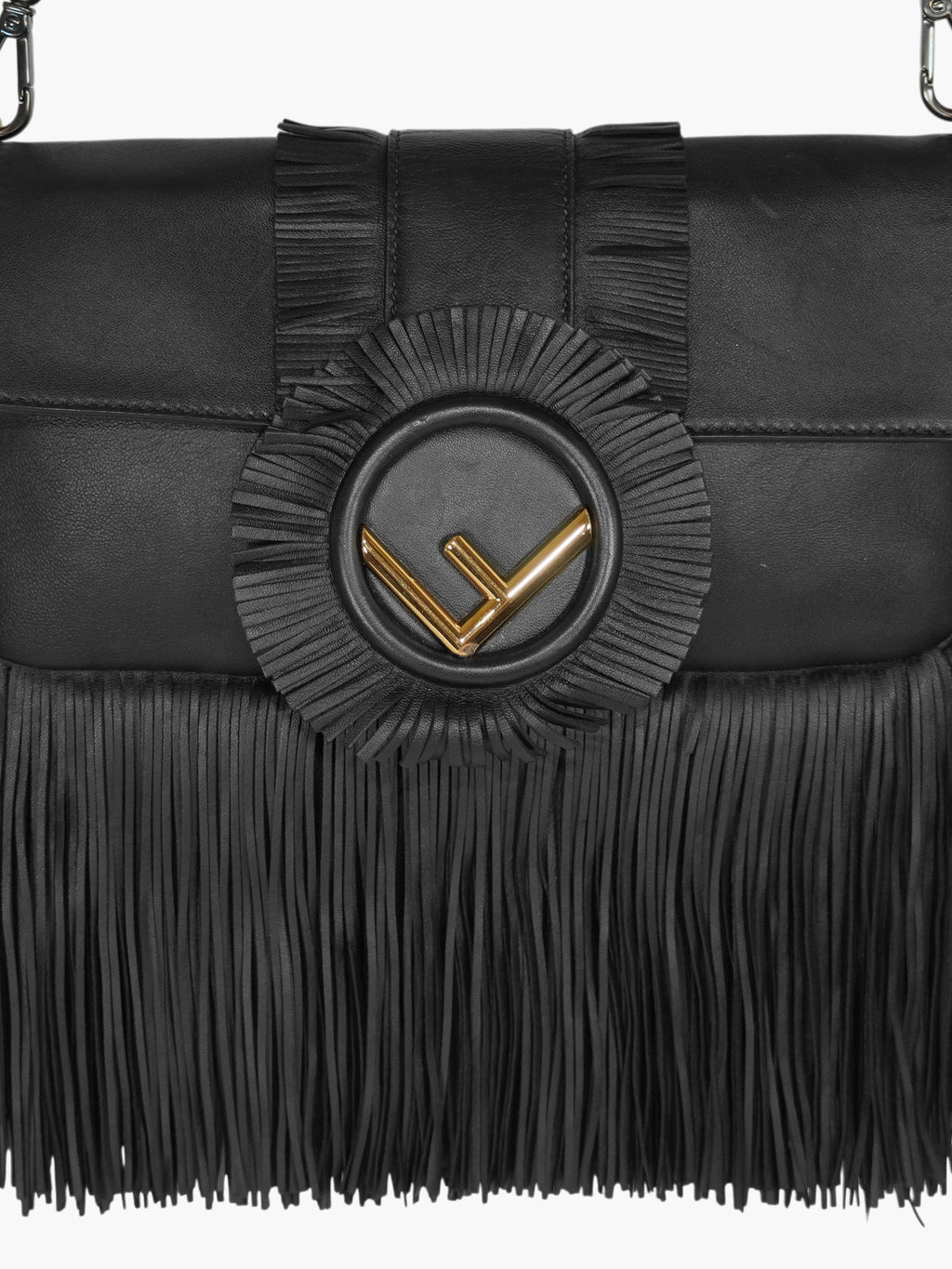 Fringed Baguette Bag