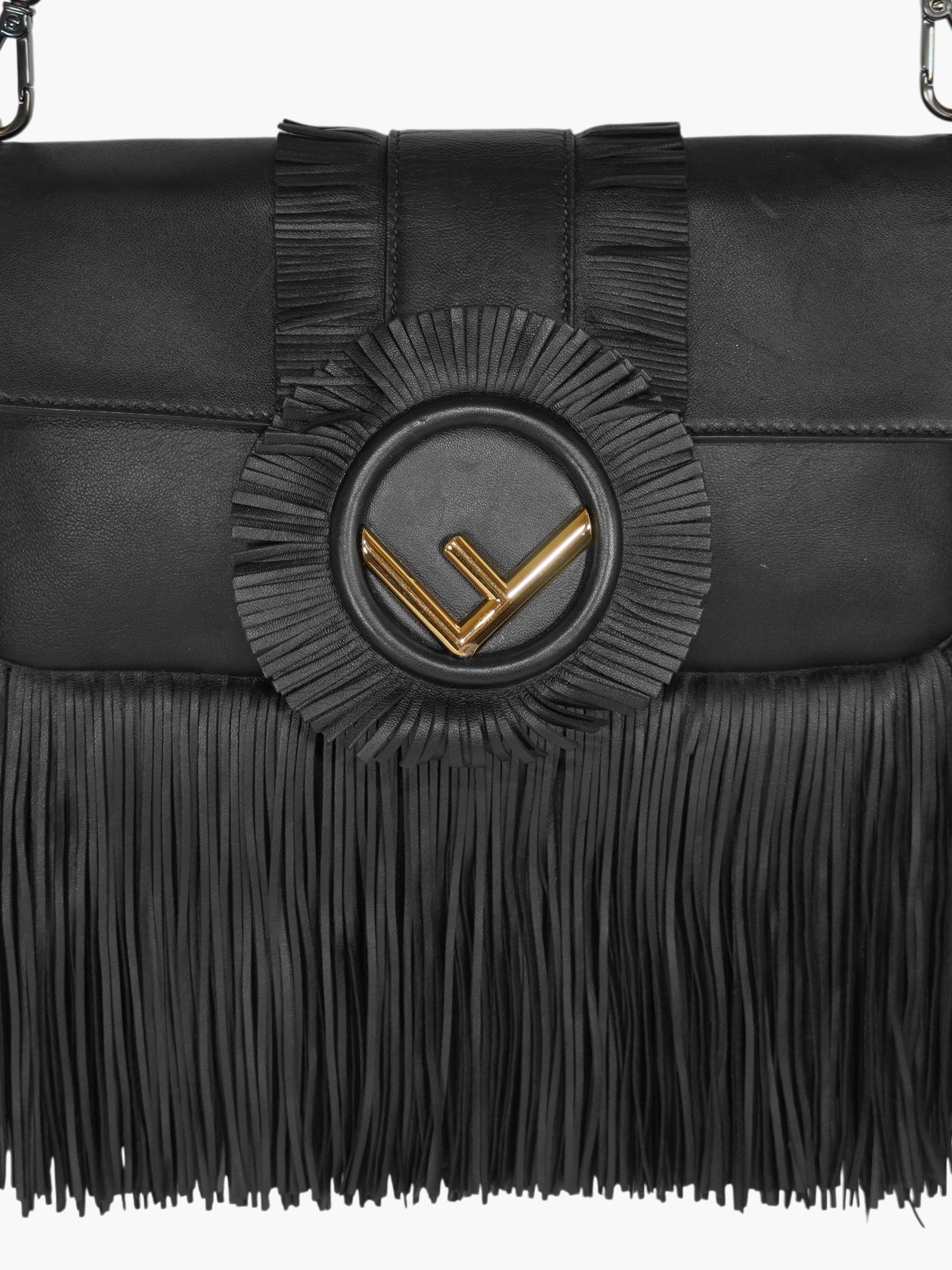 Fringed Baguette Bag