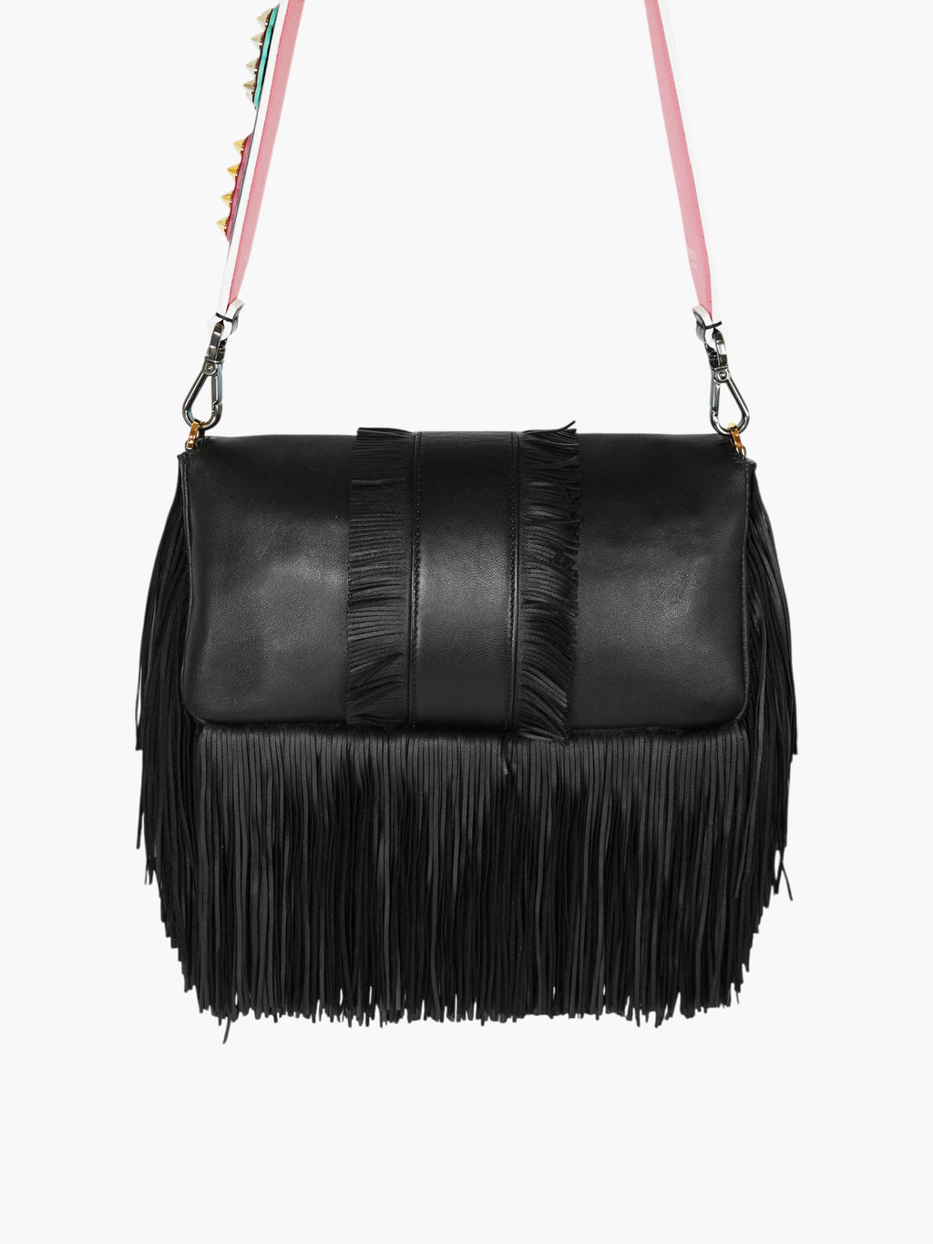 Fringed Baguette Bag