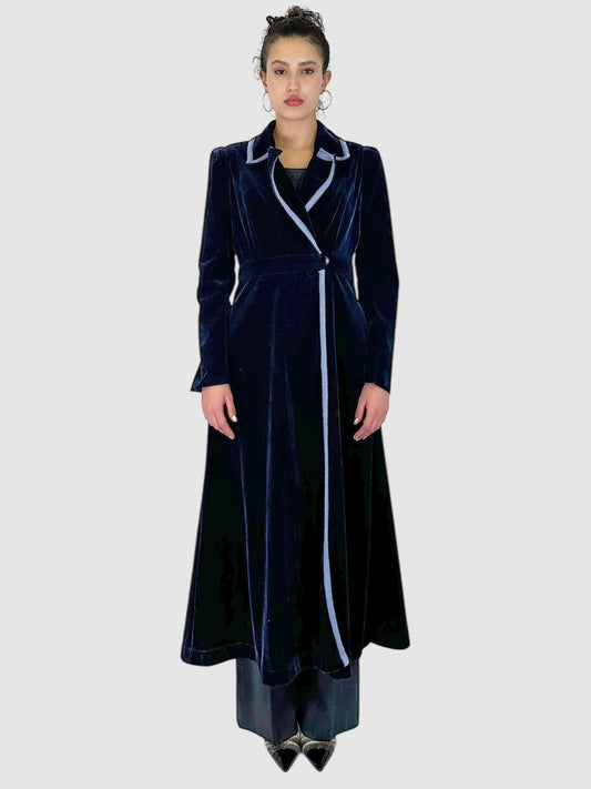 Long Collared Evening Coat - Size XXL