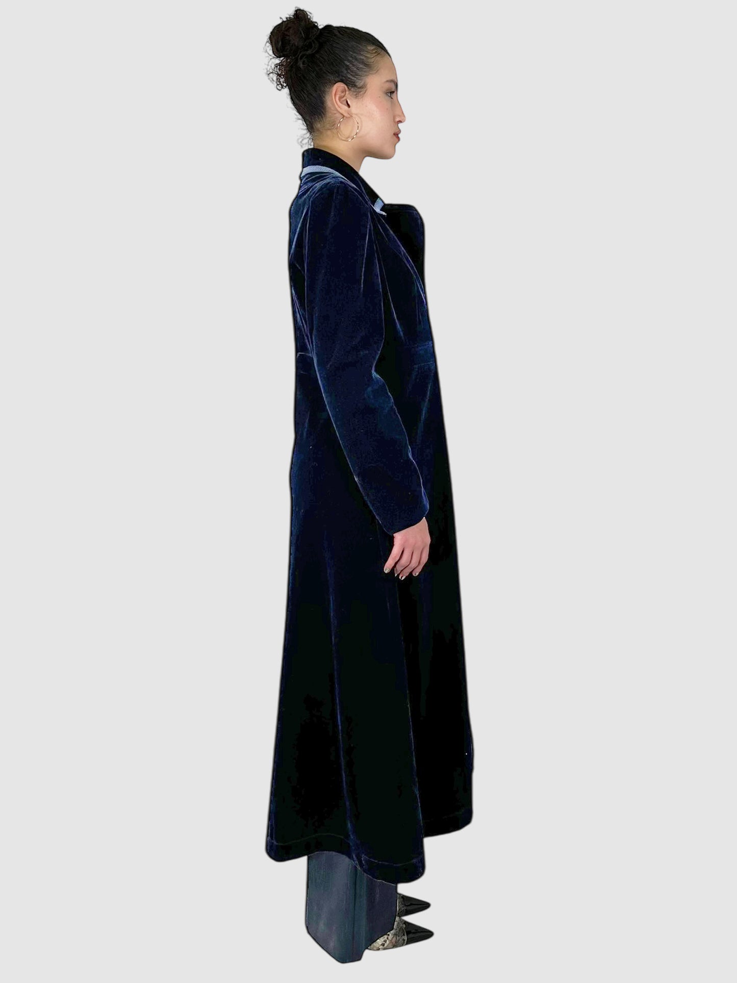 Long Collared Evening Coat - Size XXL