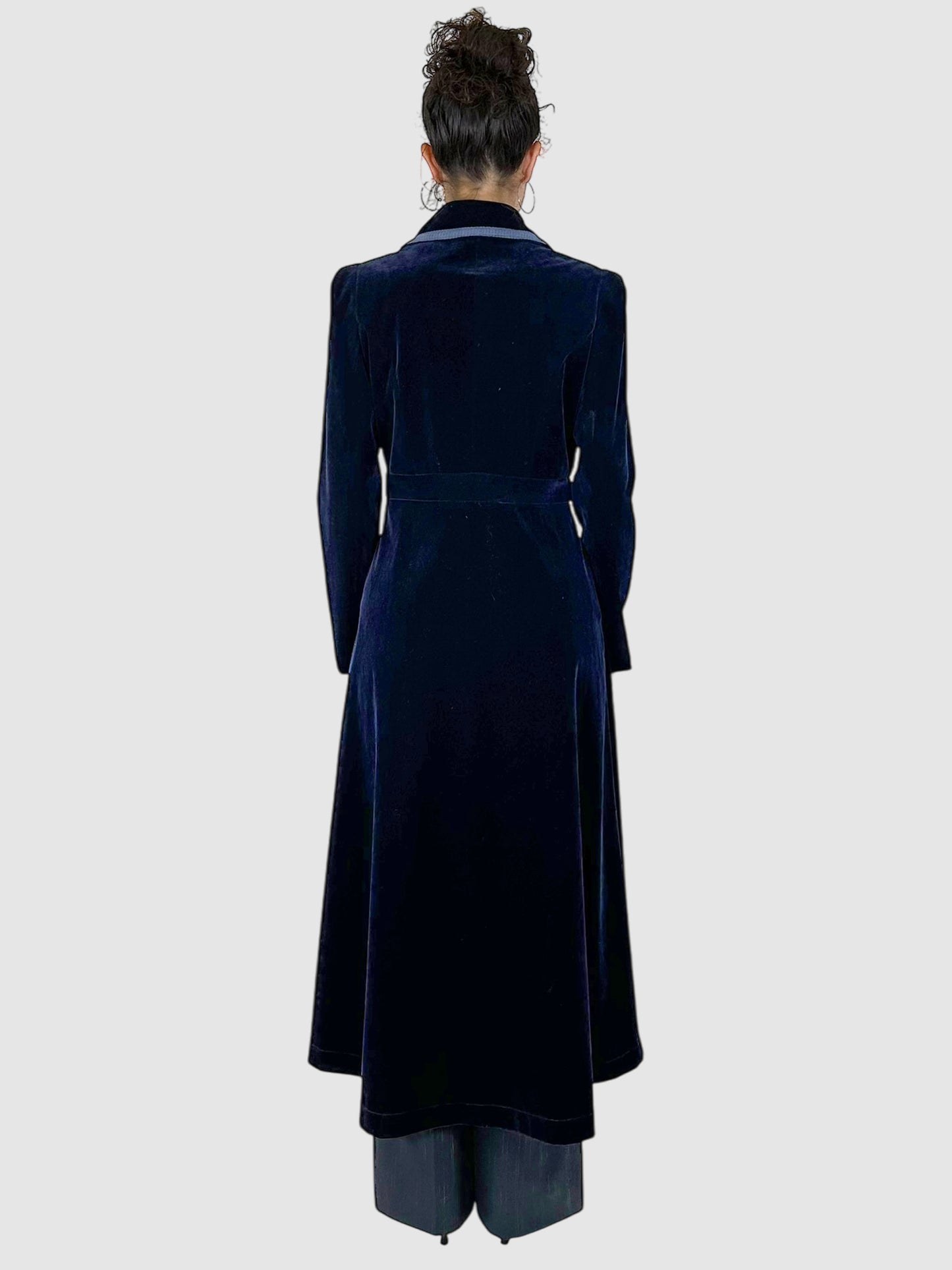 Long Collared Evening Coat - Size XXL