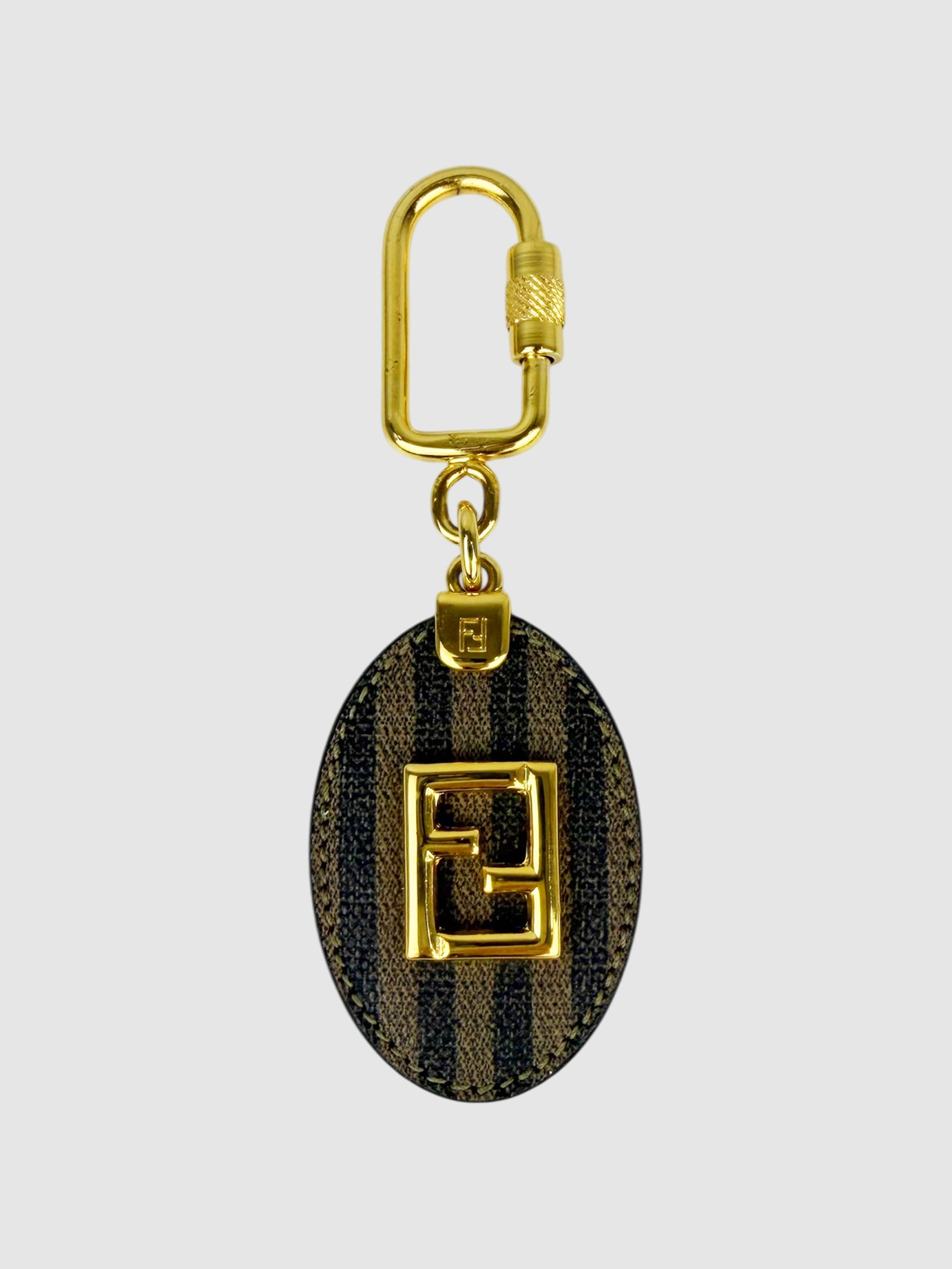 Striped Zucca Keychain