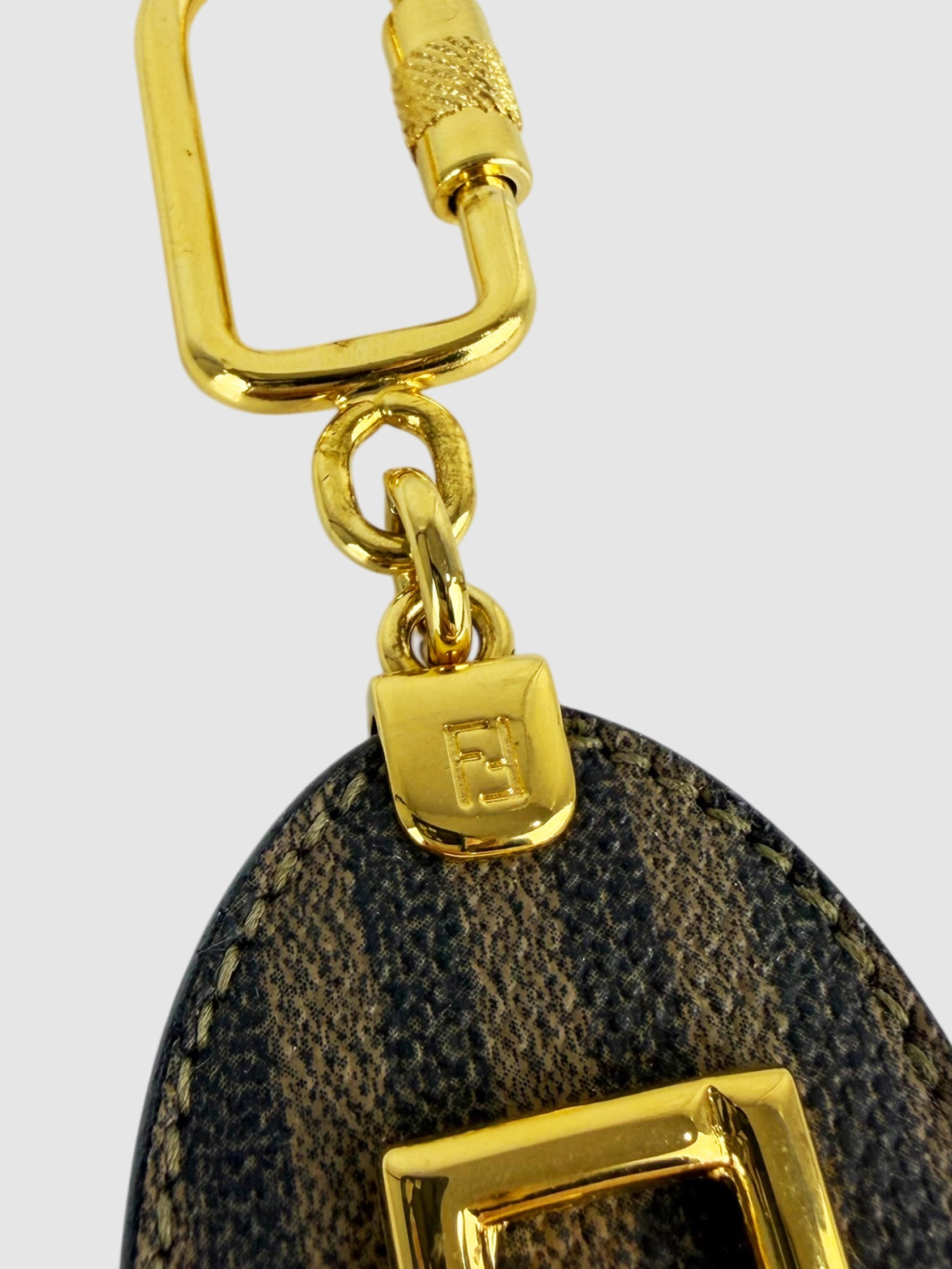 Striped Zucca Keychain