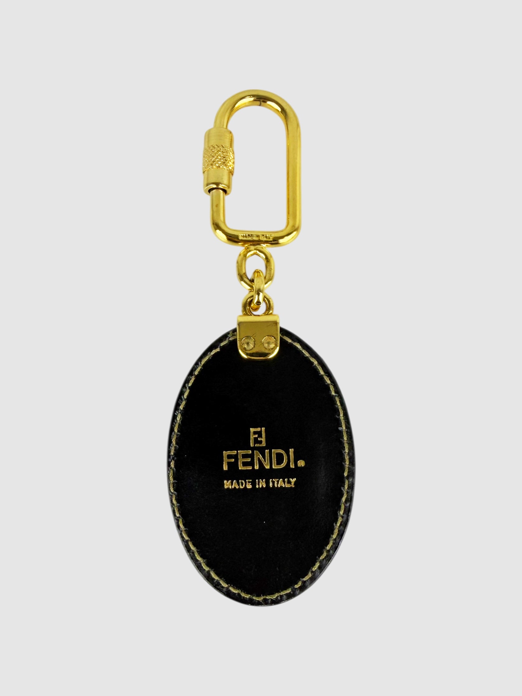 Striped Zucca Keychain
