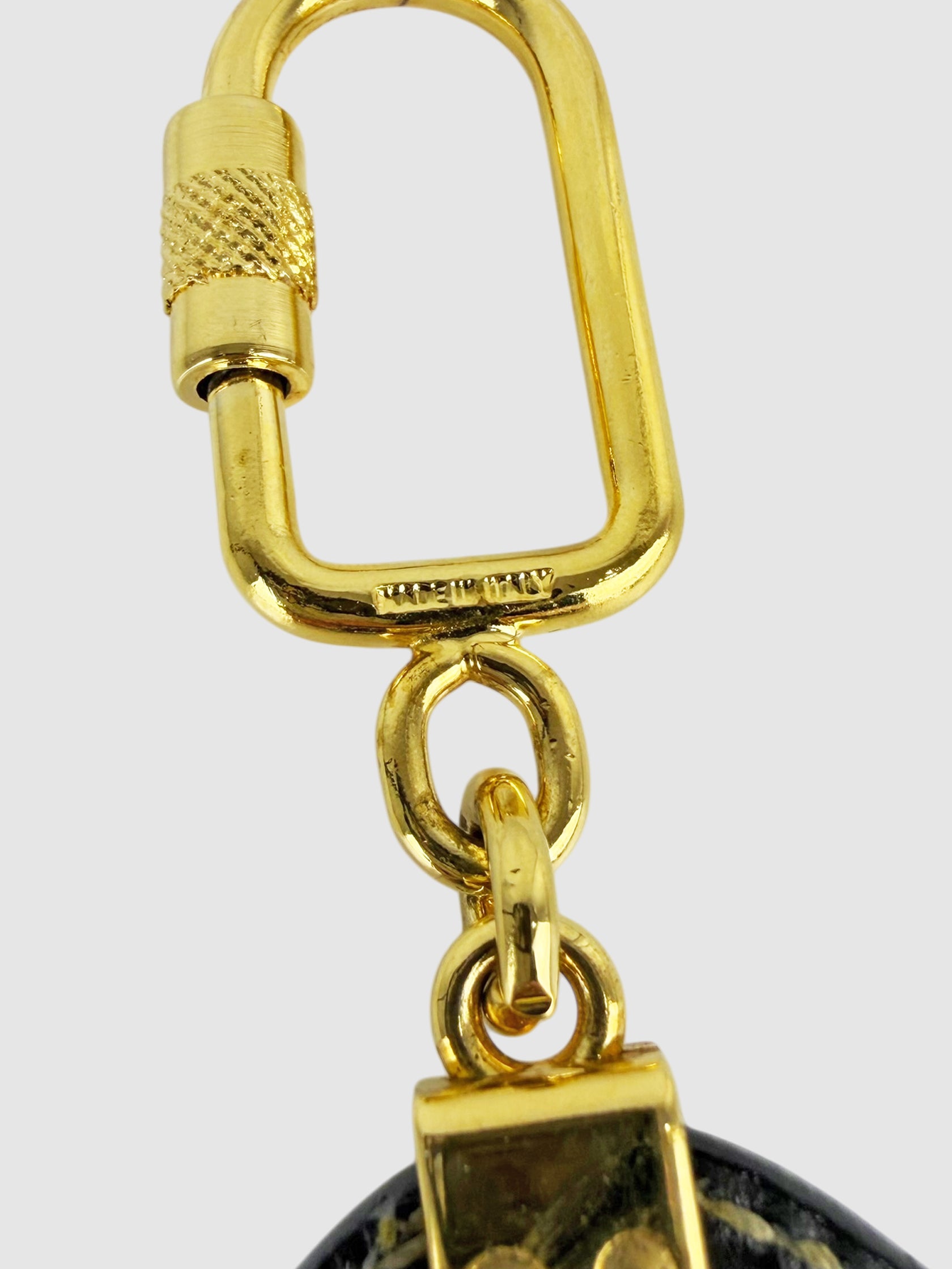 Striped Zucca Keychain