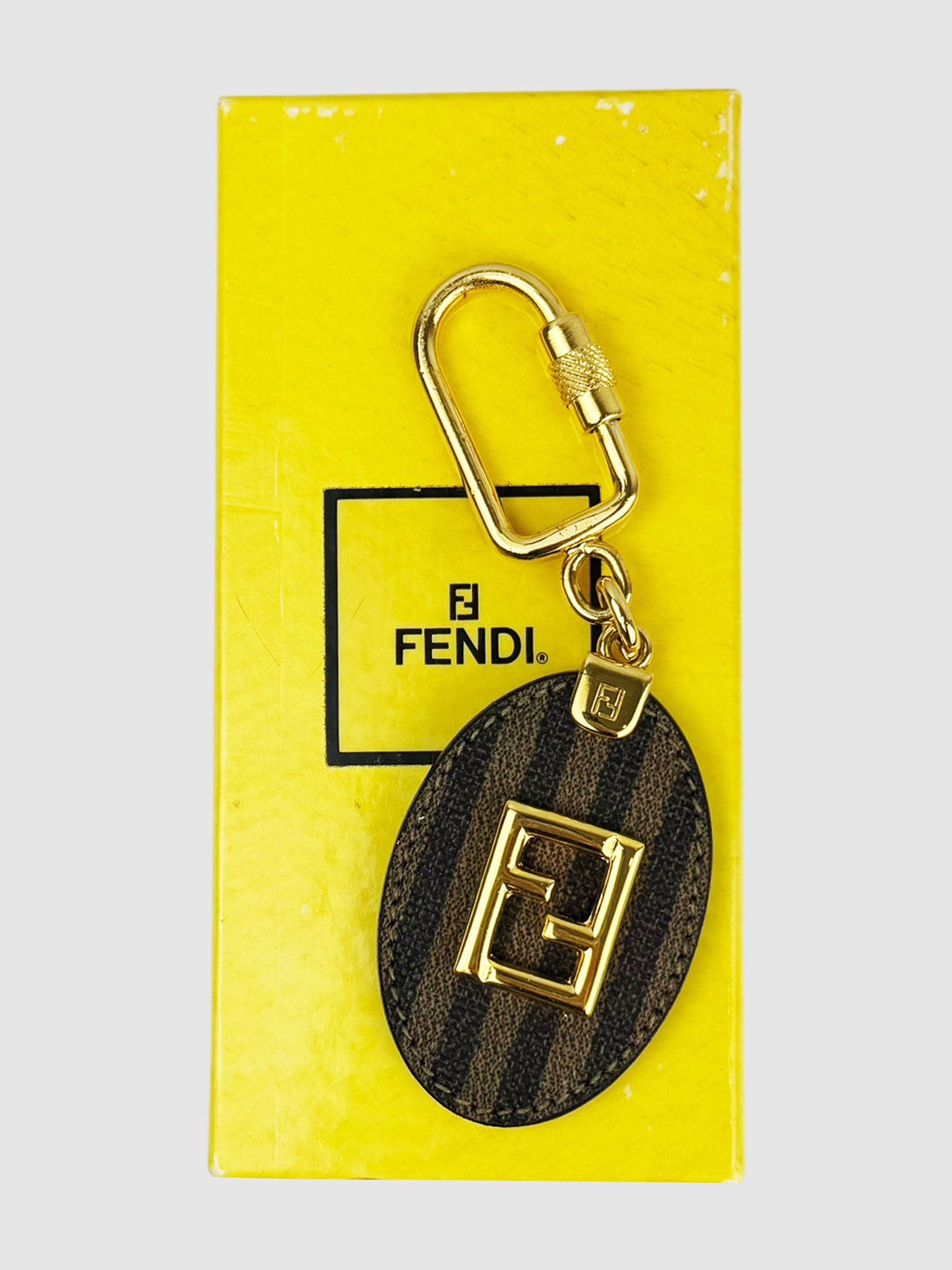 Striped Zucca Keychain