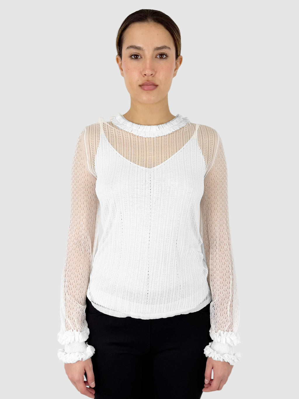 Ruffled Layered Top