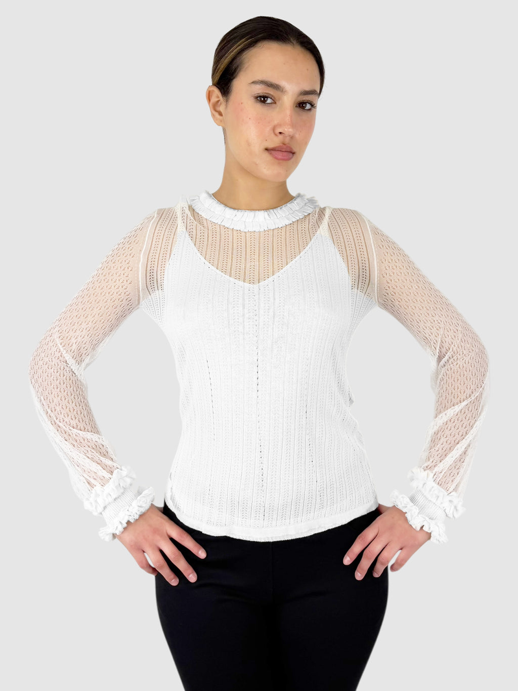 Ruffled Layered Top