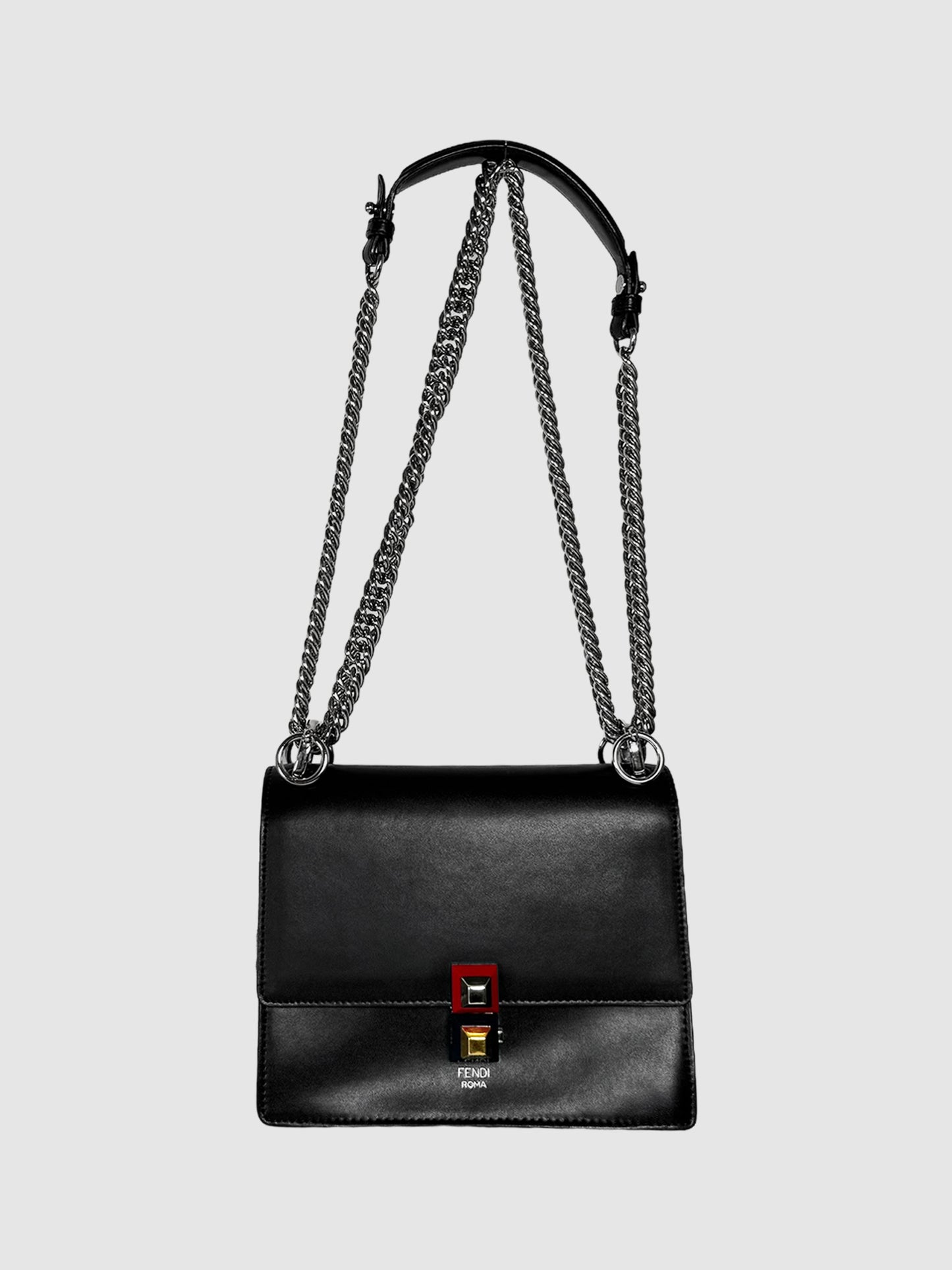 Fendi 2016 Kan I Mini Leather Chain Shoulder Bag Consignment Secondhand Designer Luxury Resale Toronto Trendy