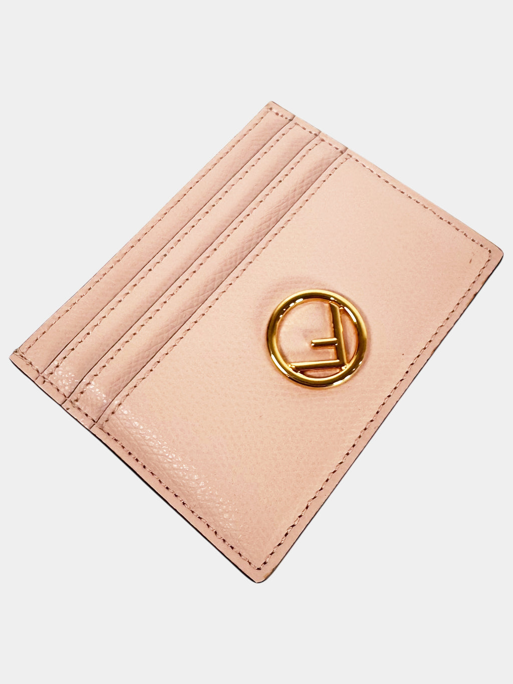 Logo Leather Card Holder