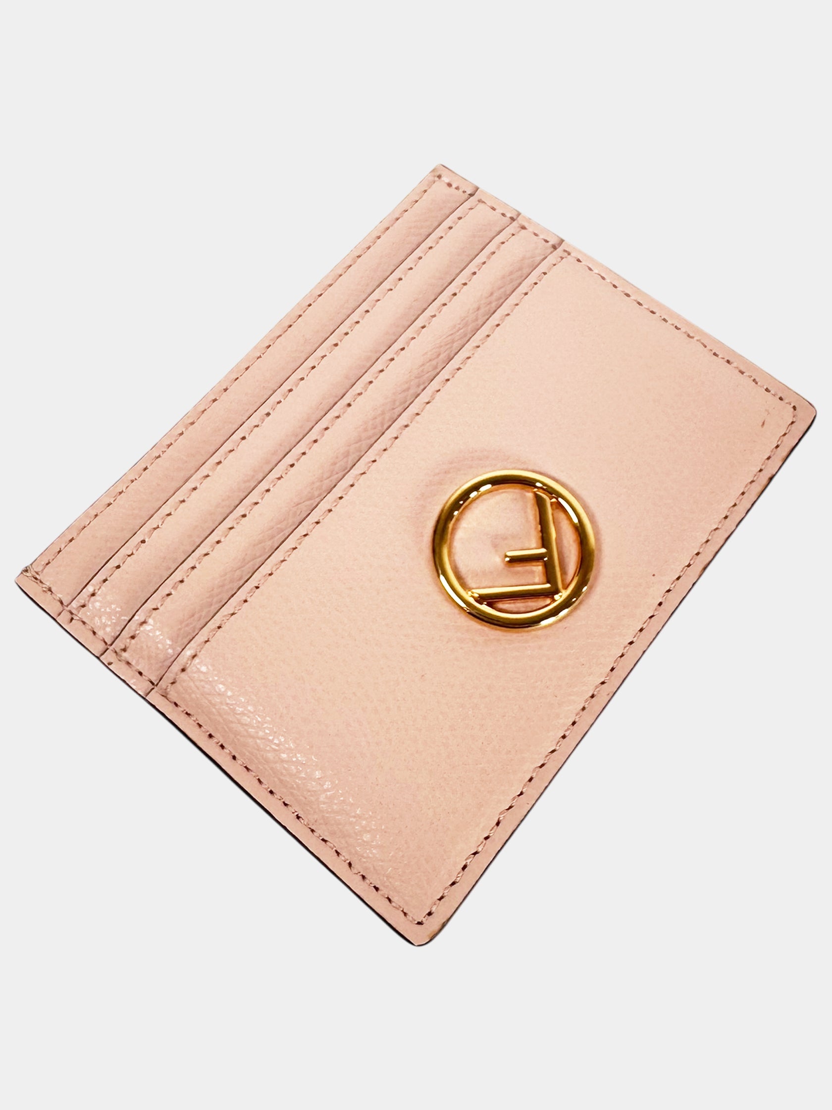 Logo Leather Card Holder