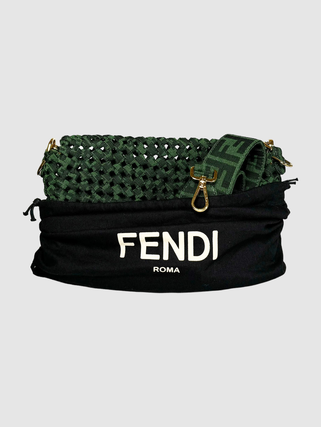 Jacquard Woven Baguette Bag