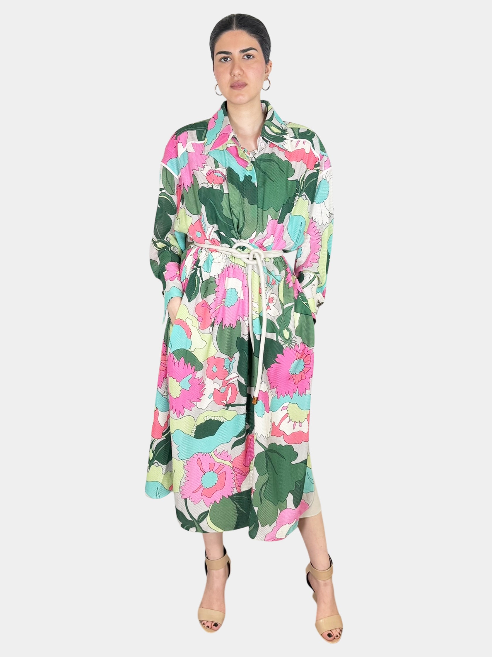 Floral Jacquard Dress