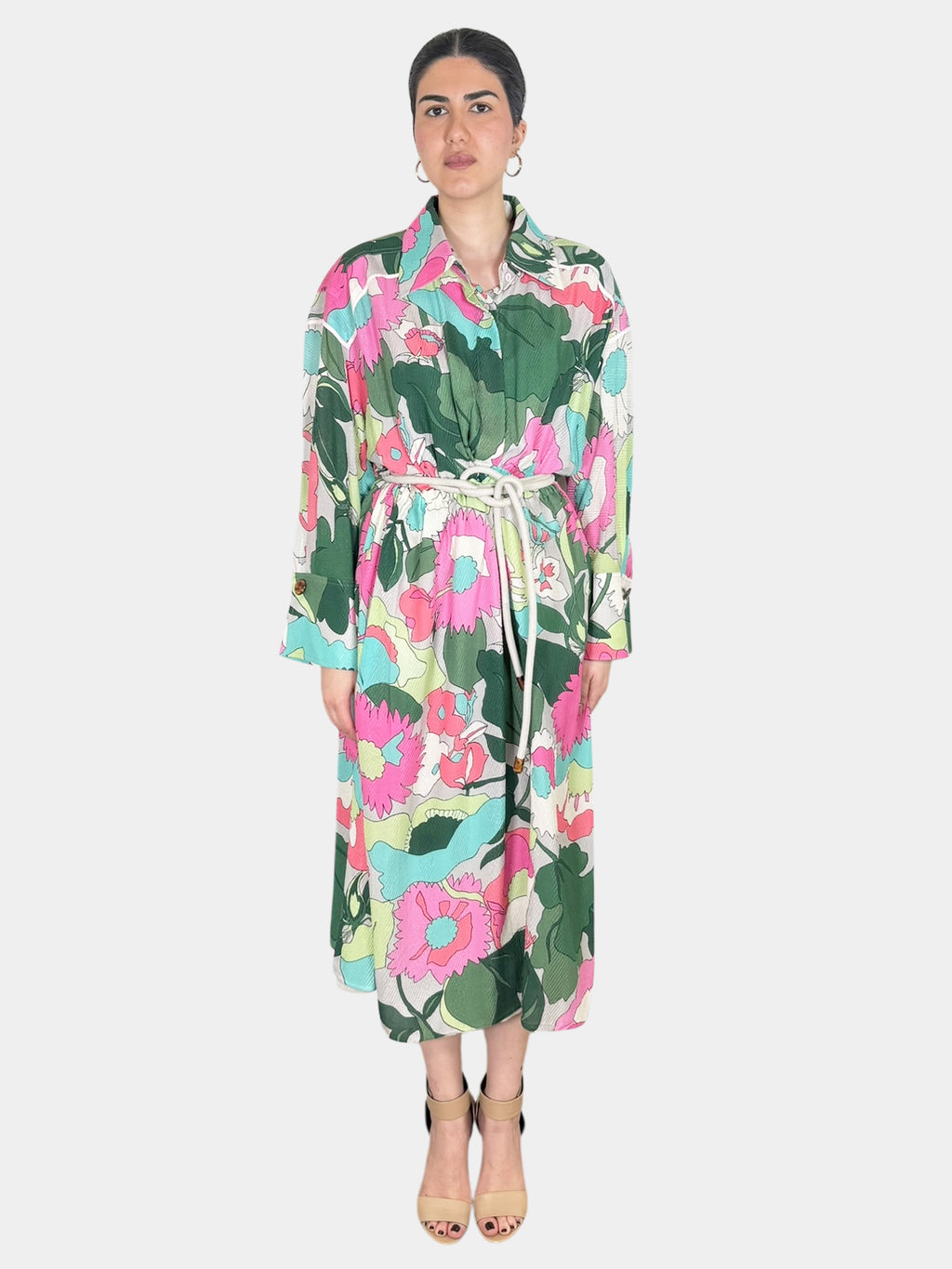 Floral Jacquard Dress