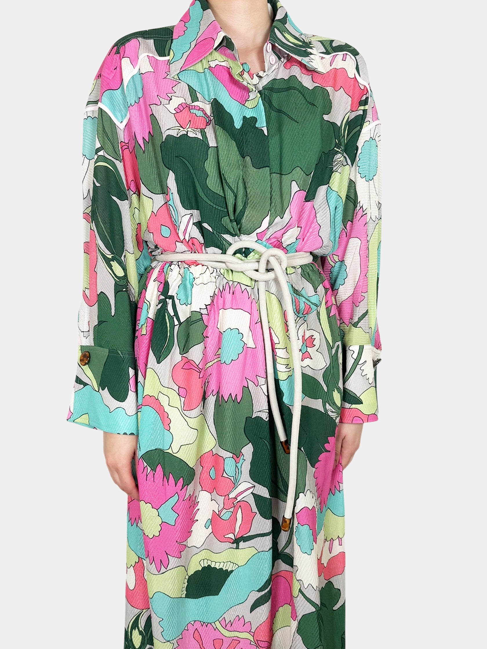 Floral Jacquard Dress