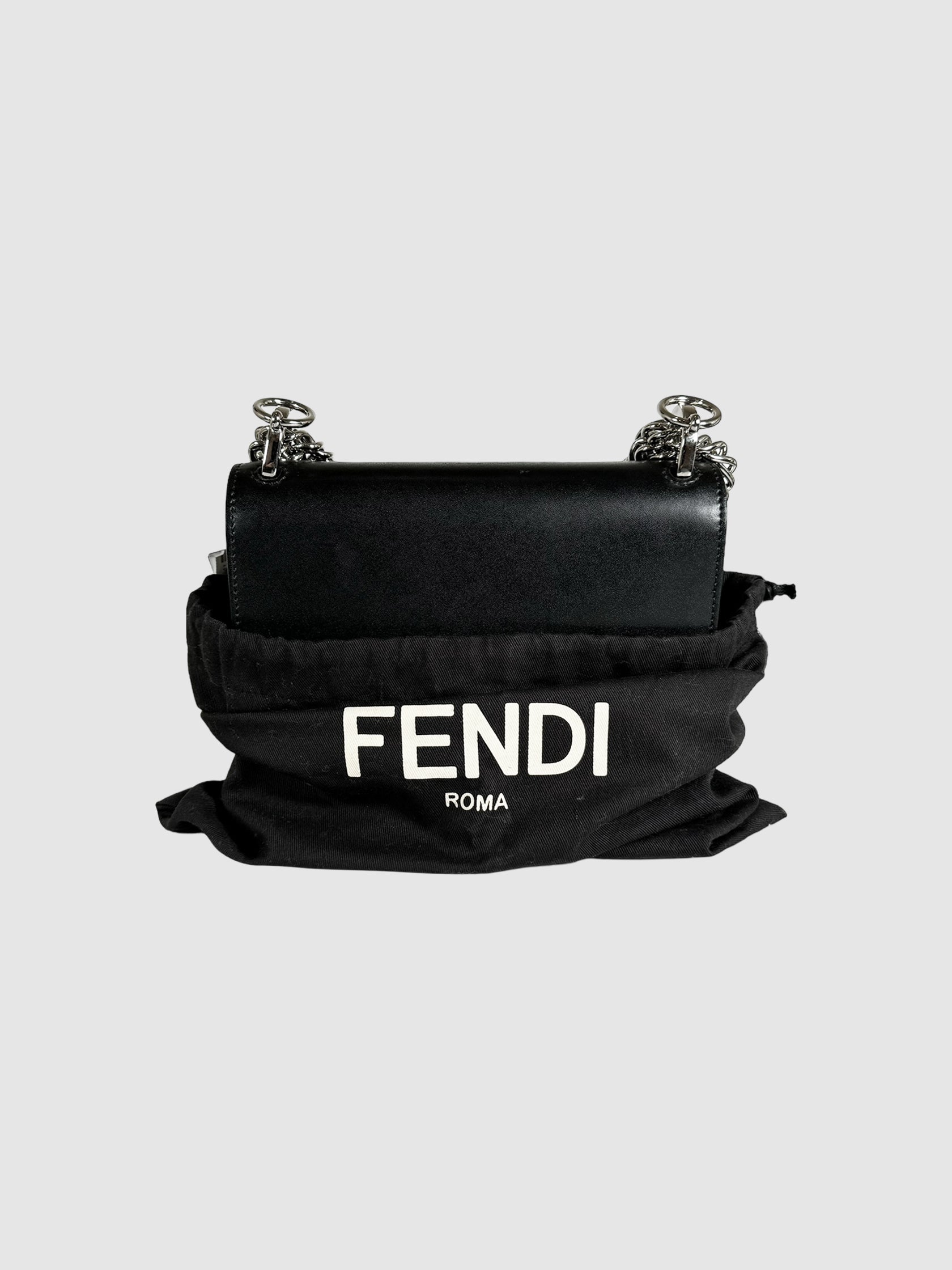 Fendi 2016 Kan I Mini Leather Chain Shoulder Bag Consignment Secondhand Designer Luxury Resale Toronto Trendy