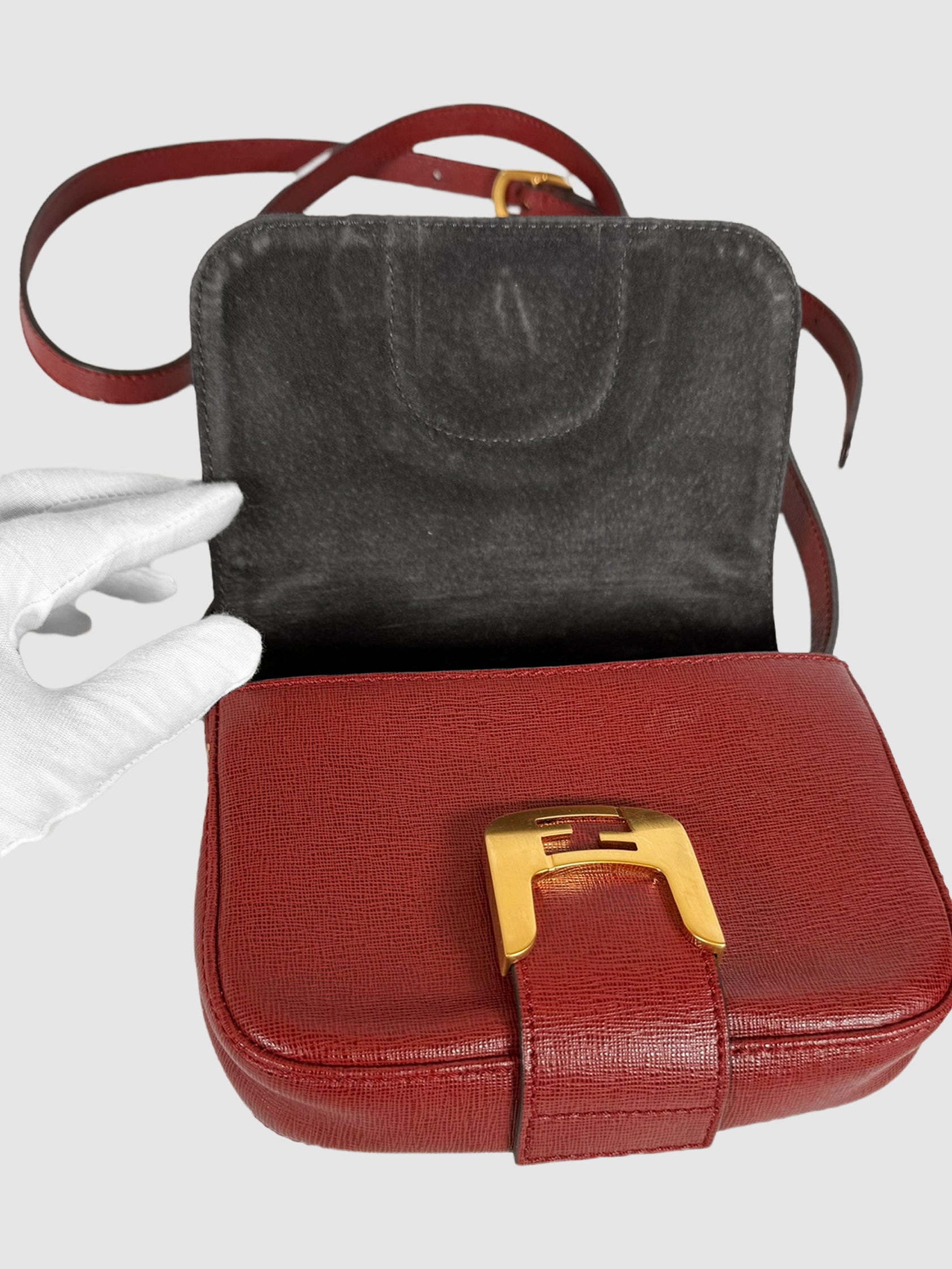 Leather Chameleon Small Saddle Bag