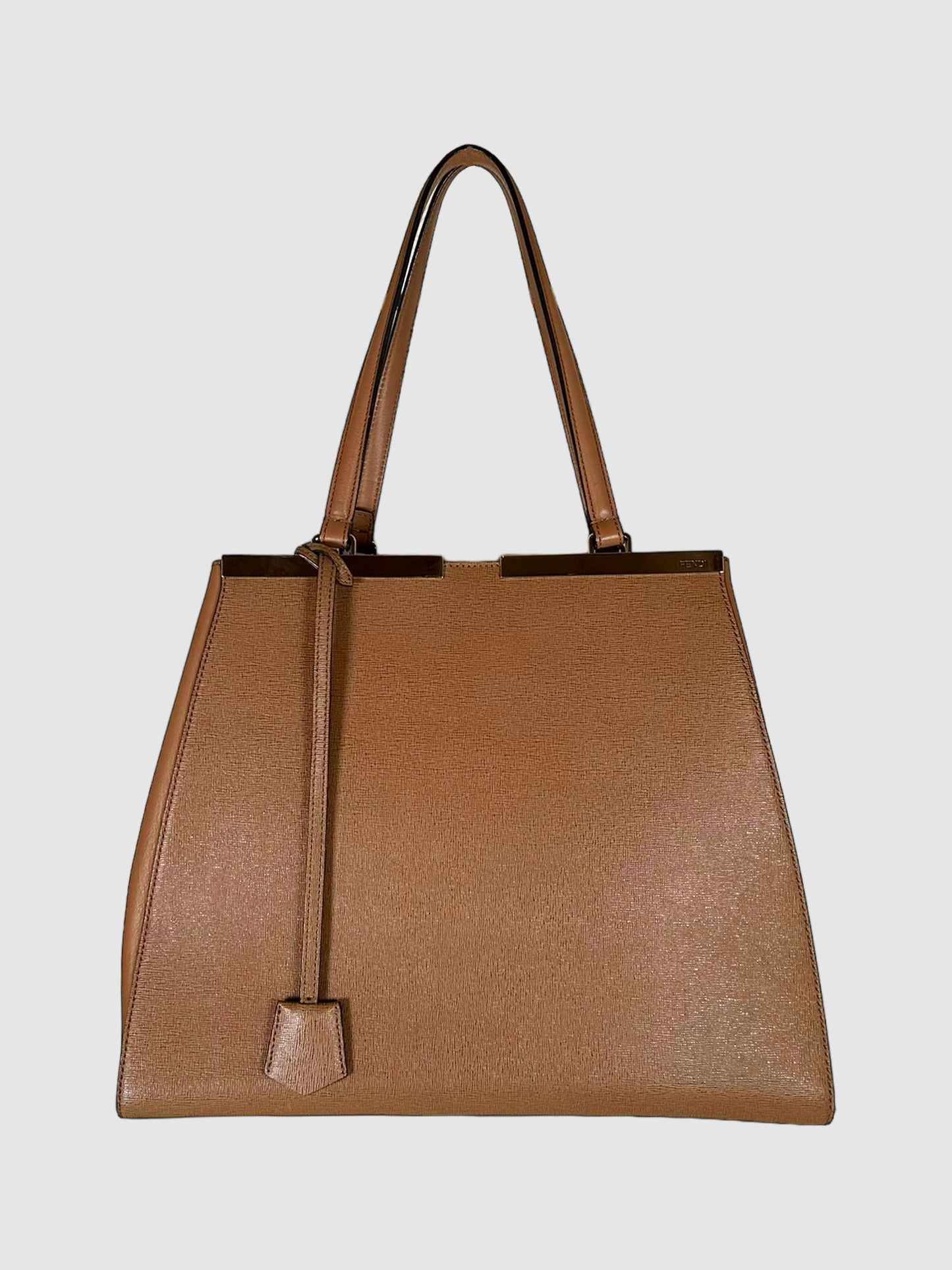 Fendi Brown Leather 3Jours Tote Bag Consignment Secondhand Designer Luxury Resale Toronto Trendy