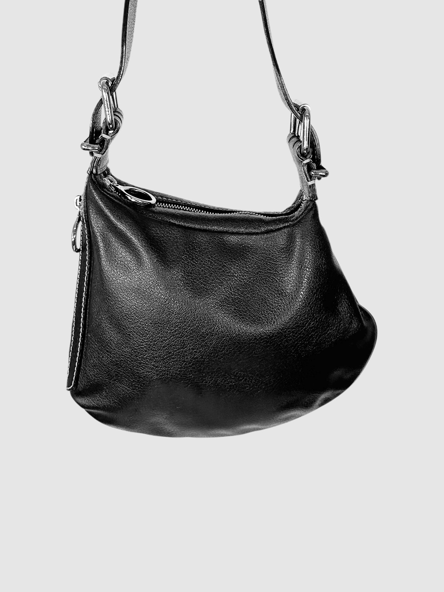 Buckle Strap Oyster Shoulder Bag