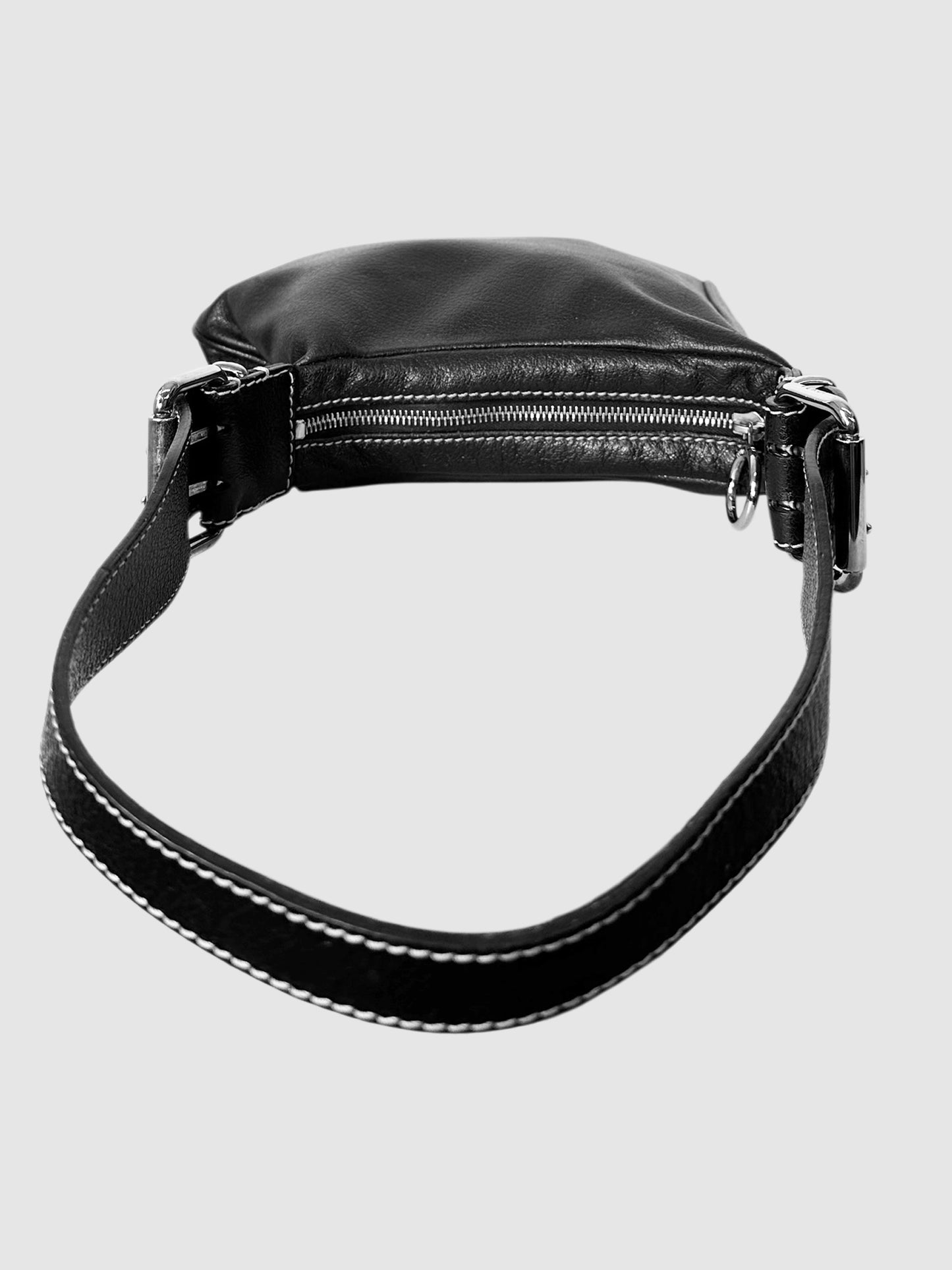 Buckle Strap Oyster Shoulder Bag