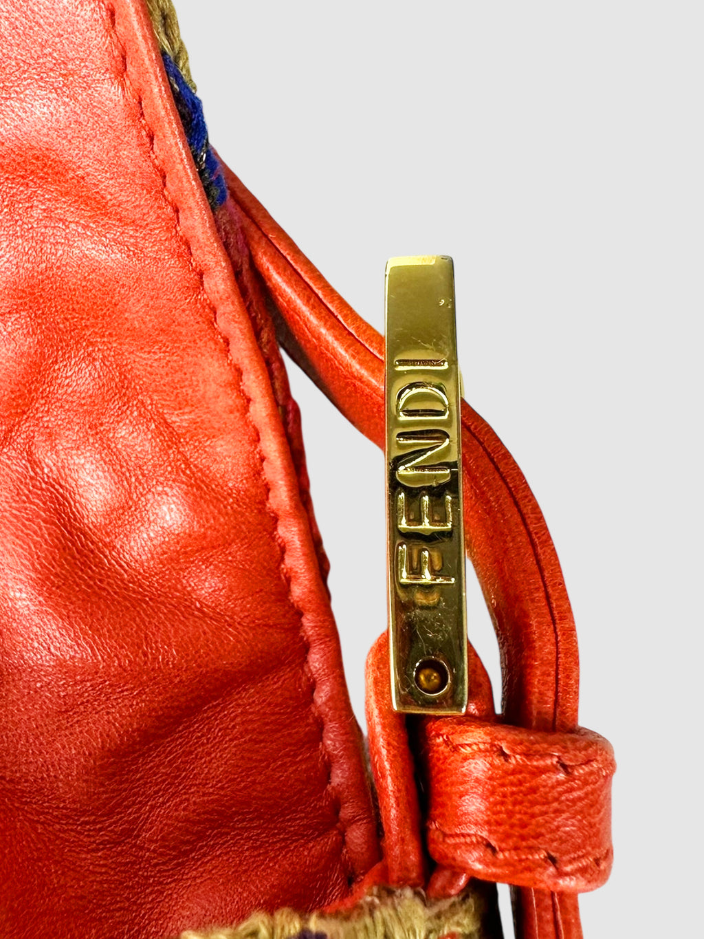 Embroidered Baguette Bag