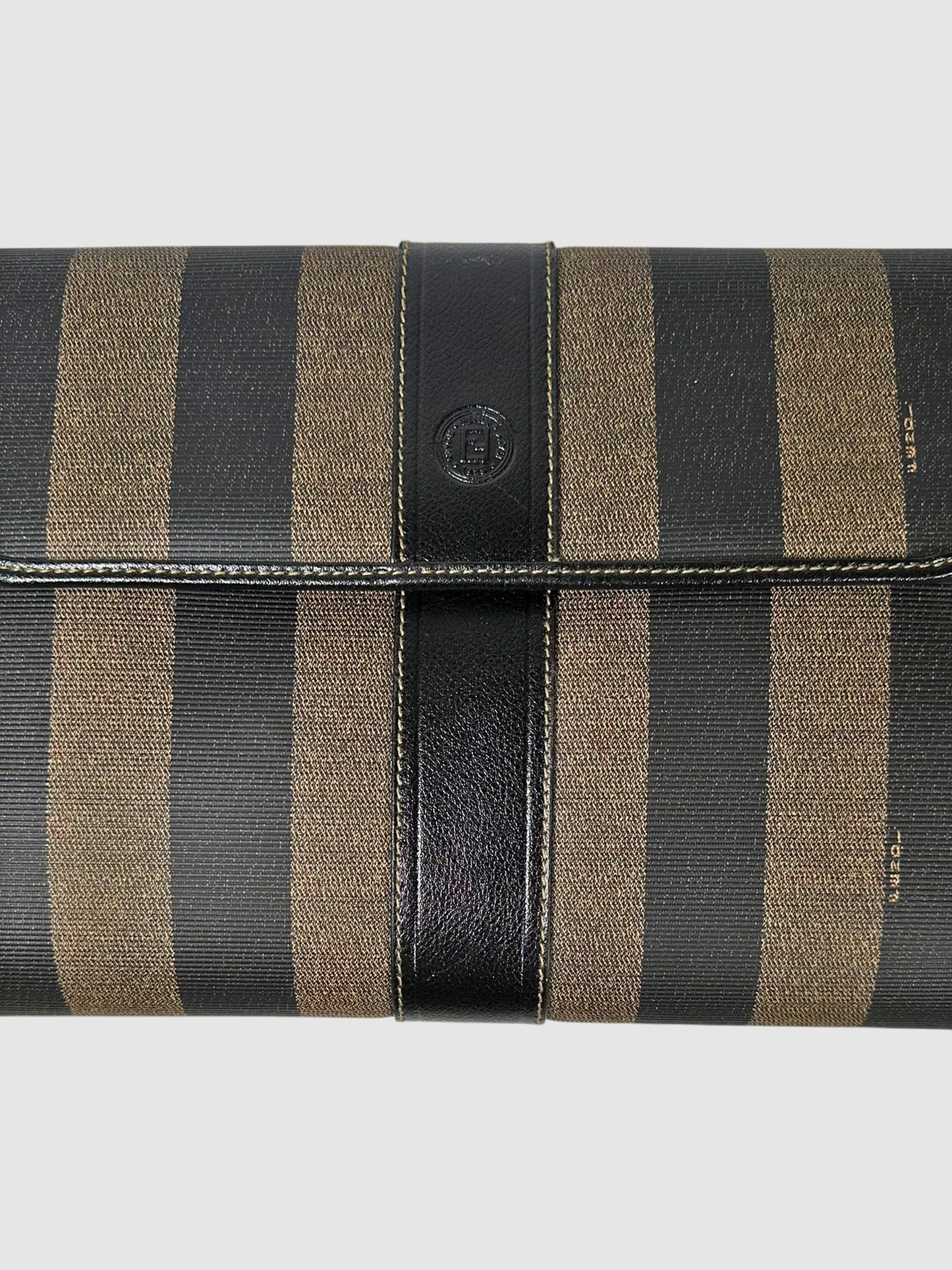 Pequin Stripe Envelope Clutch