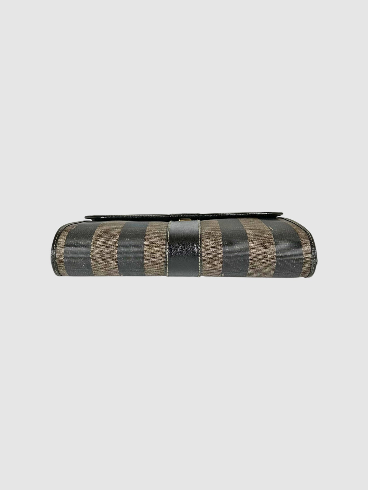 Pequin Stripe Envelope Clutch