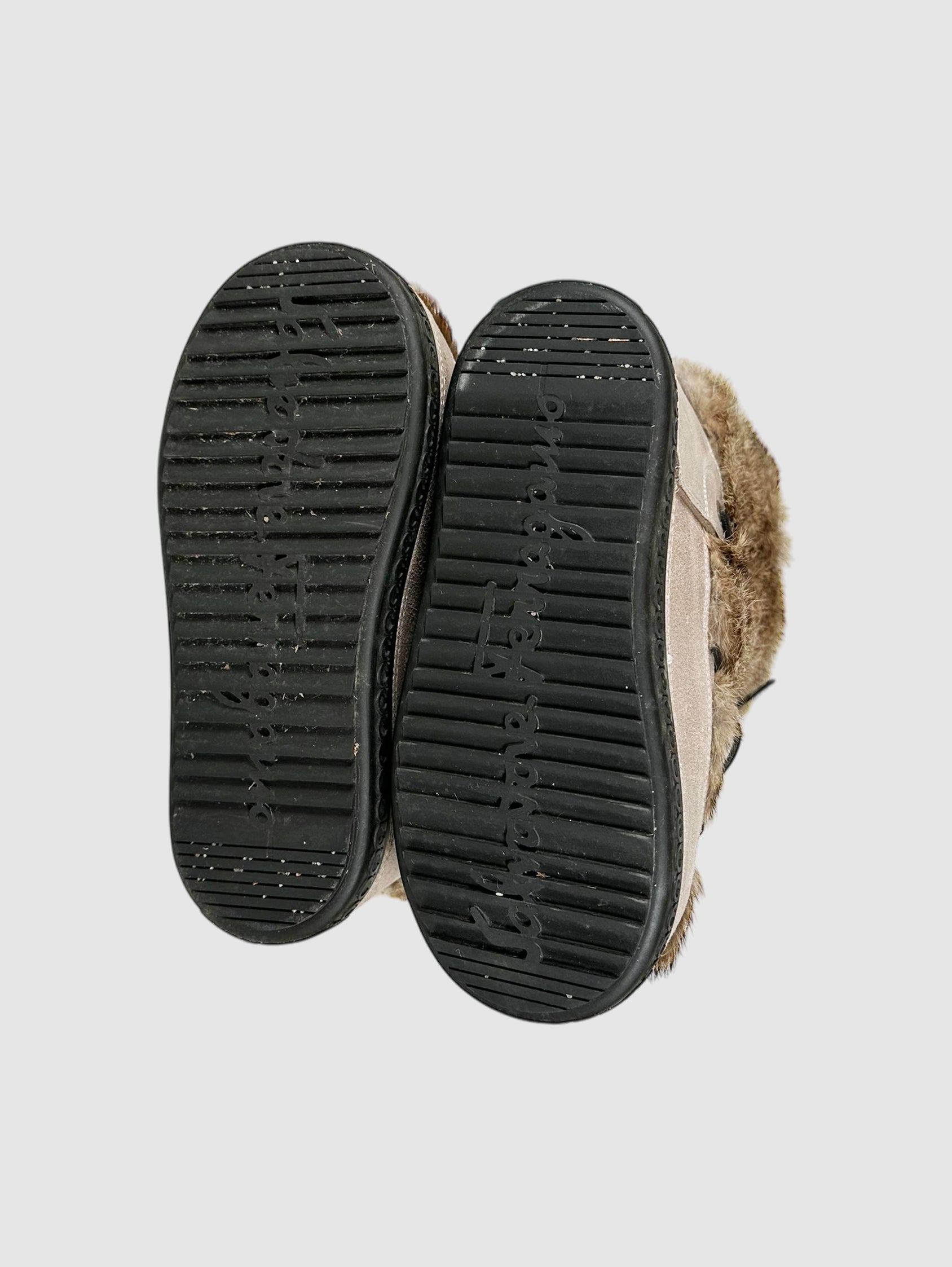 Rabbit Fur Moon Boots - Size 7