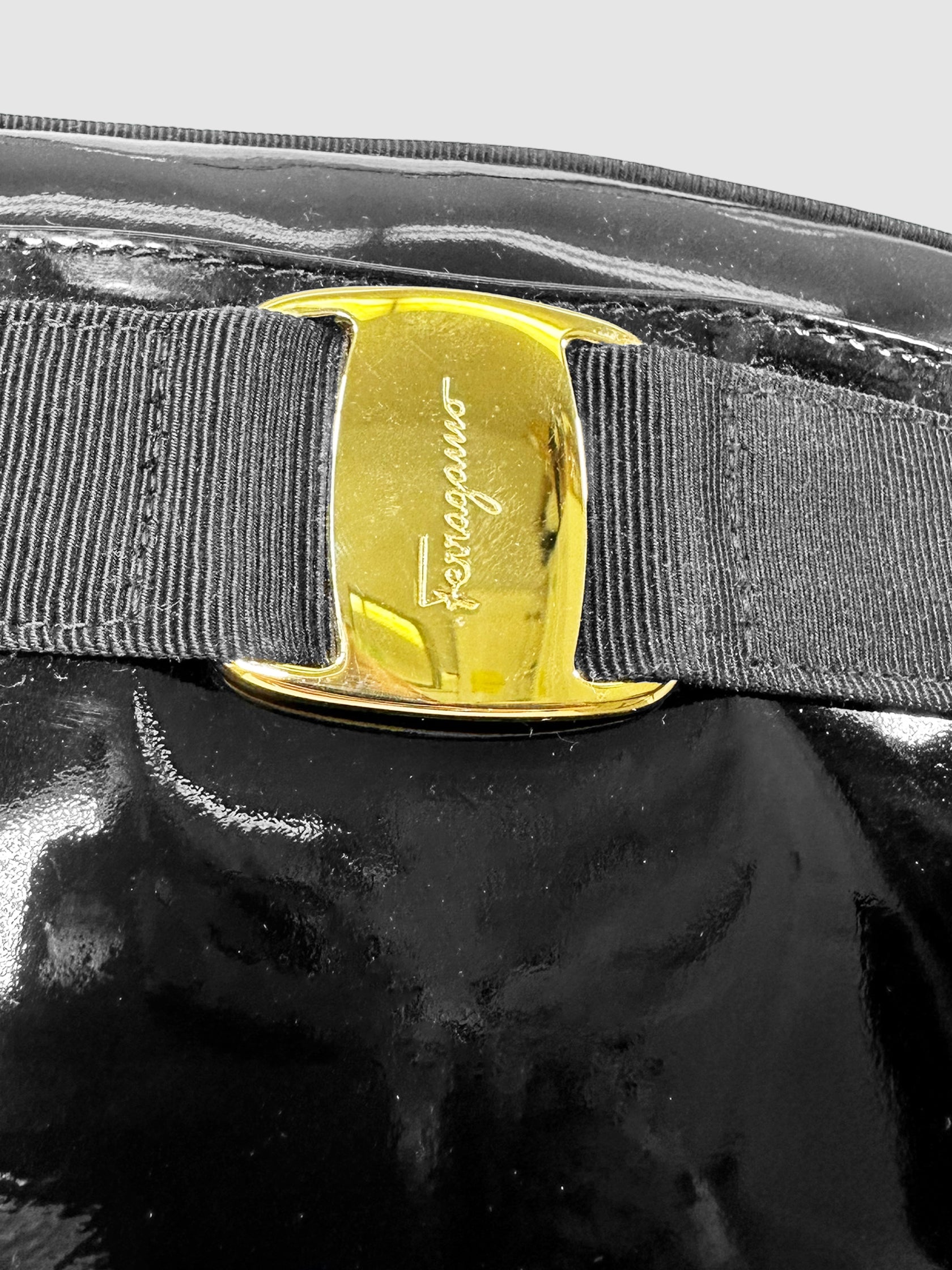 Patent Leather Vara Crossbody Bag