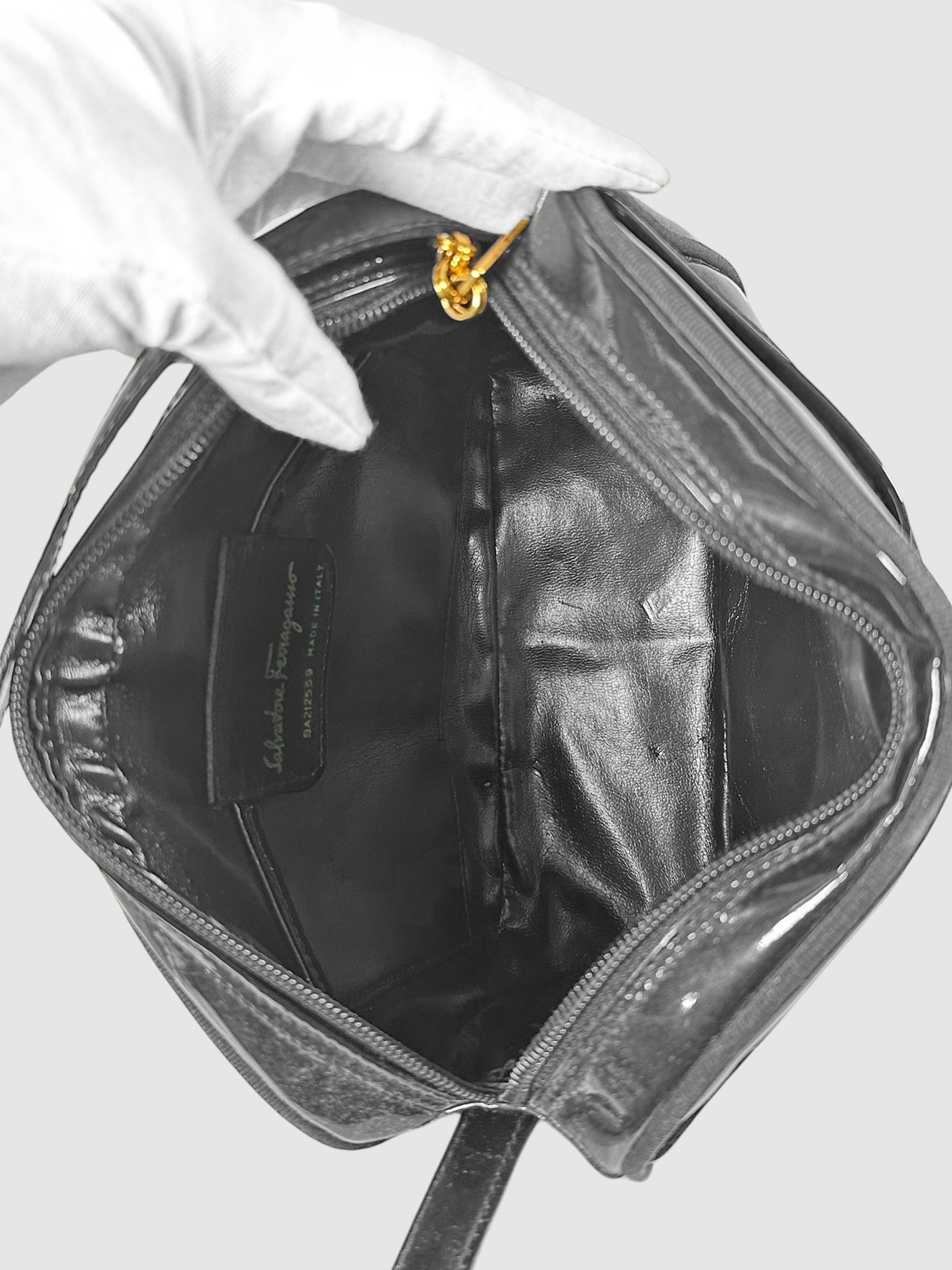 Patent Leather Vara Crossbody Bag