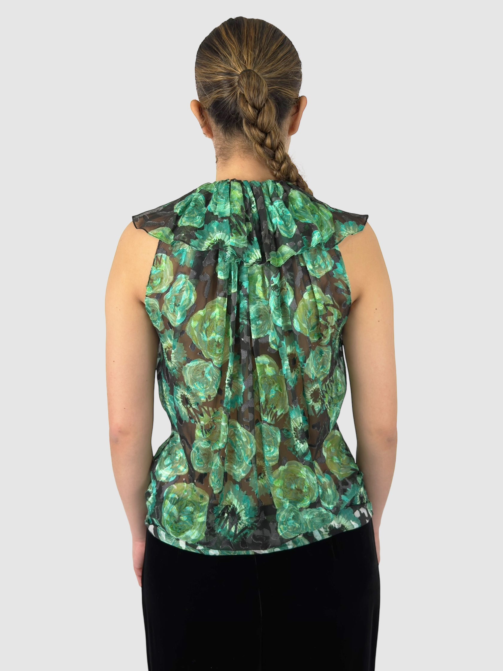 Silk Floral Top