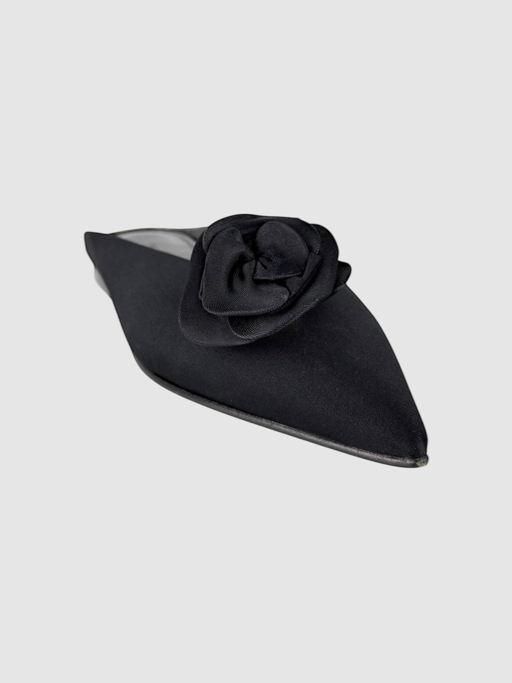 Satin Flower Mules