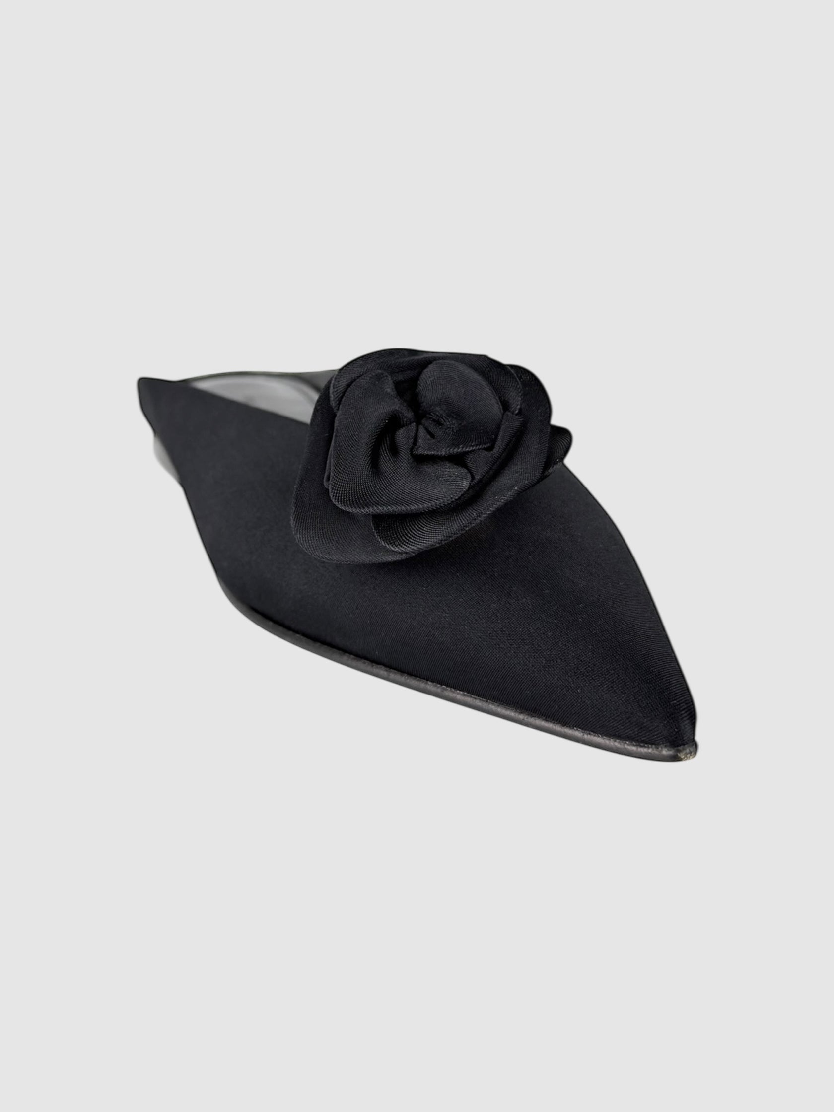 Satin Flower Mules