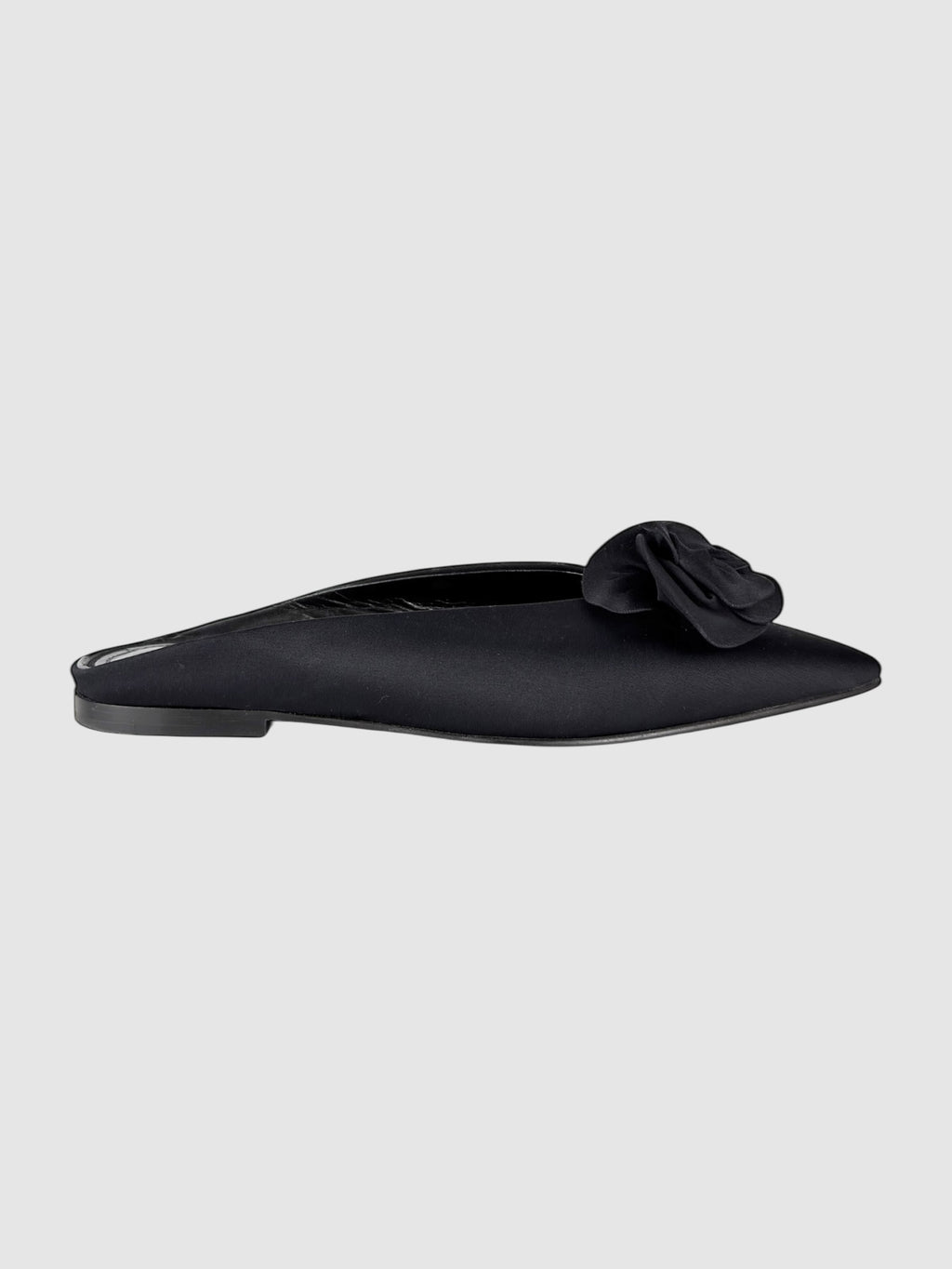 Satin Flower Mules