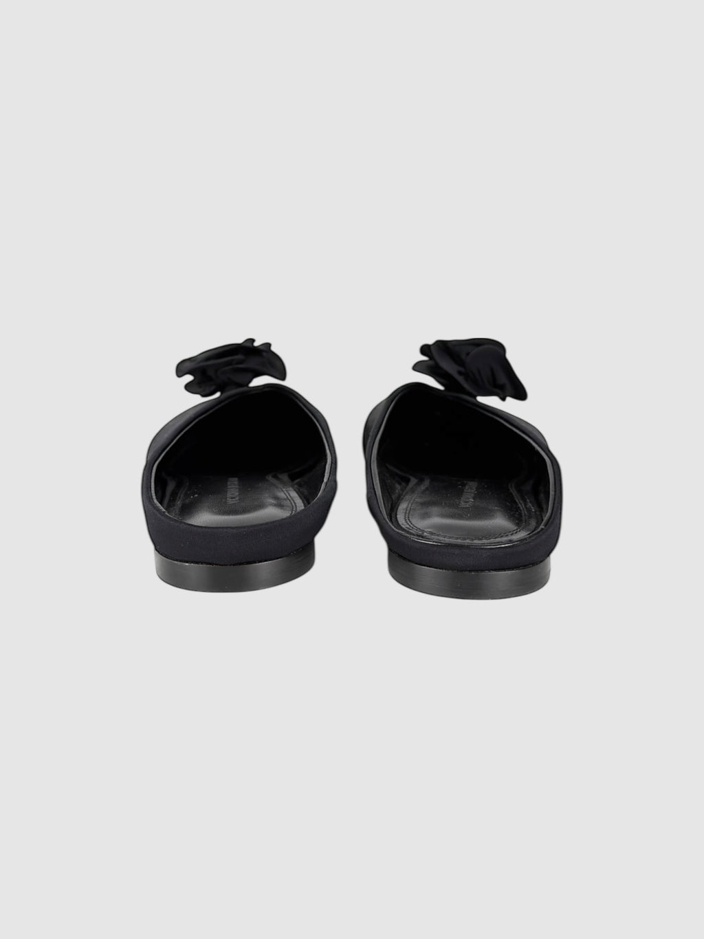 Satin Flower Mules