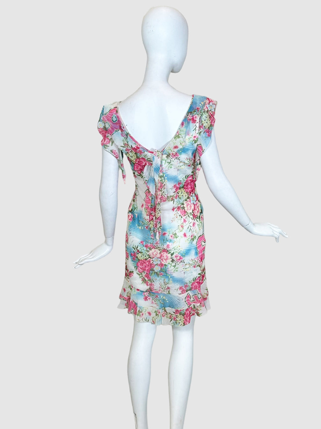 Zone Bleue Floral Sheer Dress - Size S