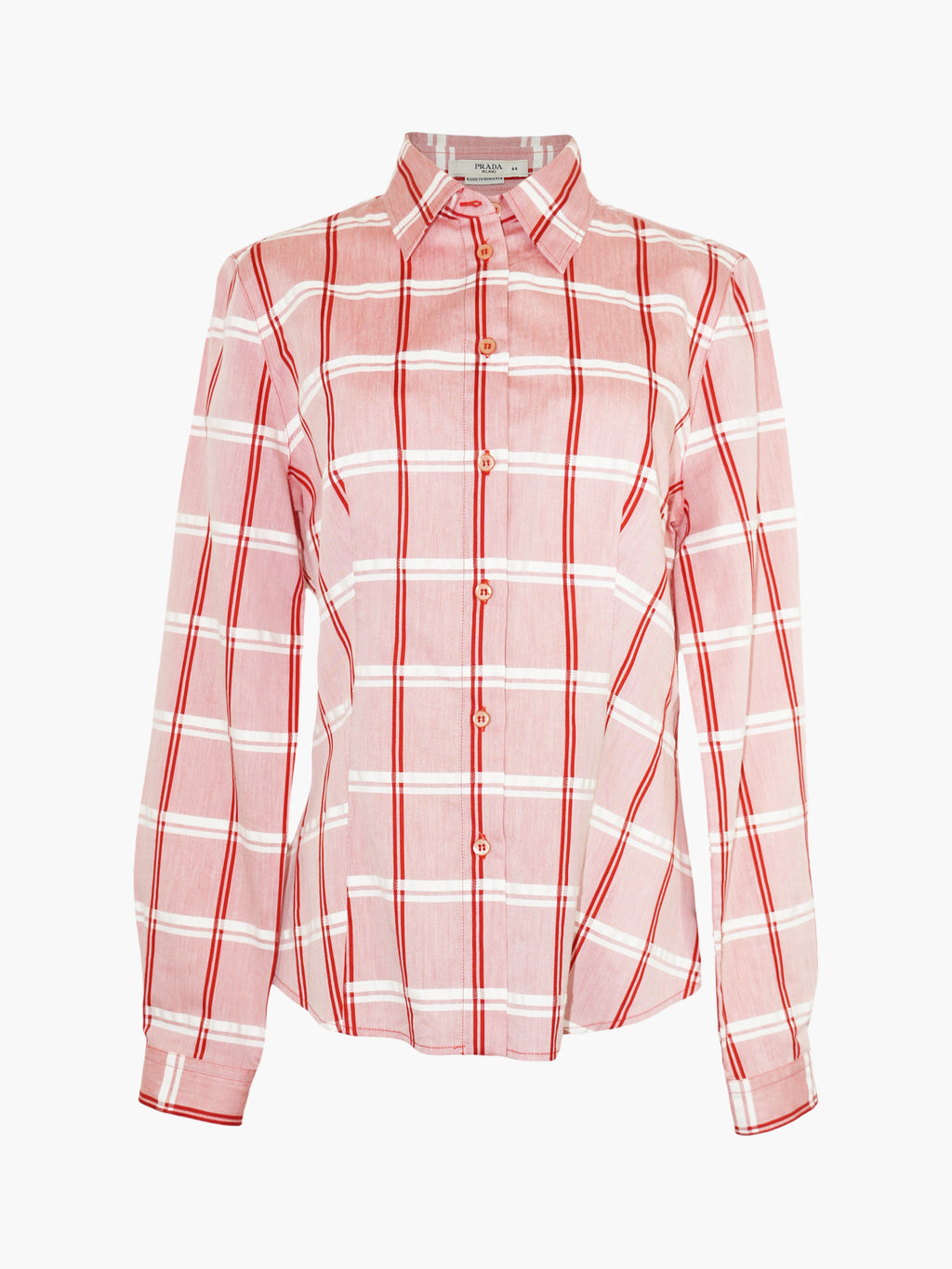 Plaid Button-Up Top